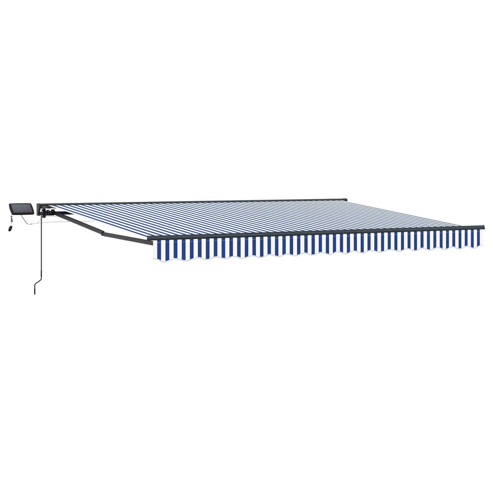 Handmatige Luifelhouder met LED's 4 x 2 m is nu te koop bij PeponiXL, paradijselijk wonen!