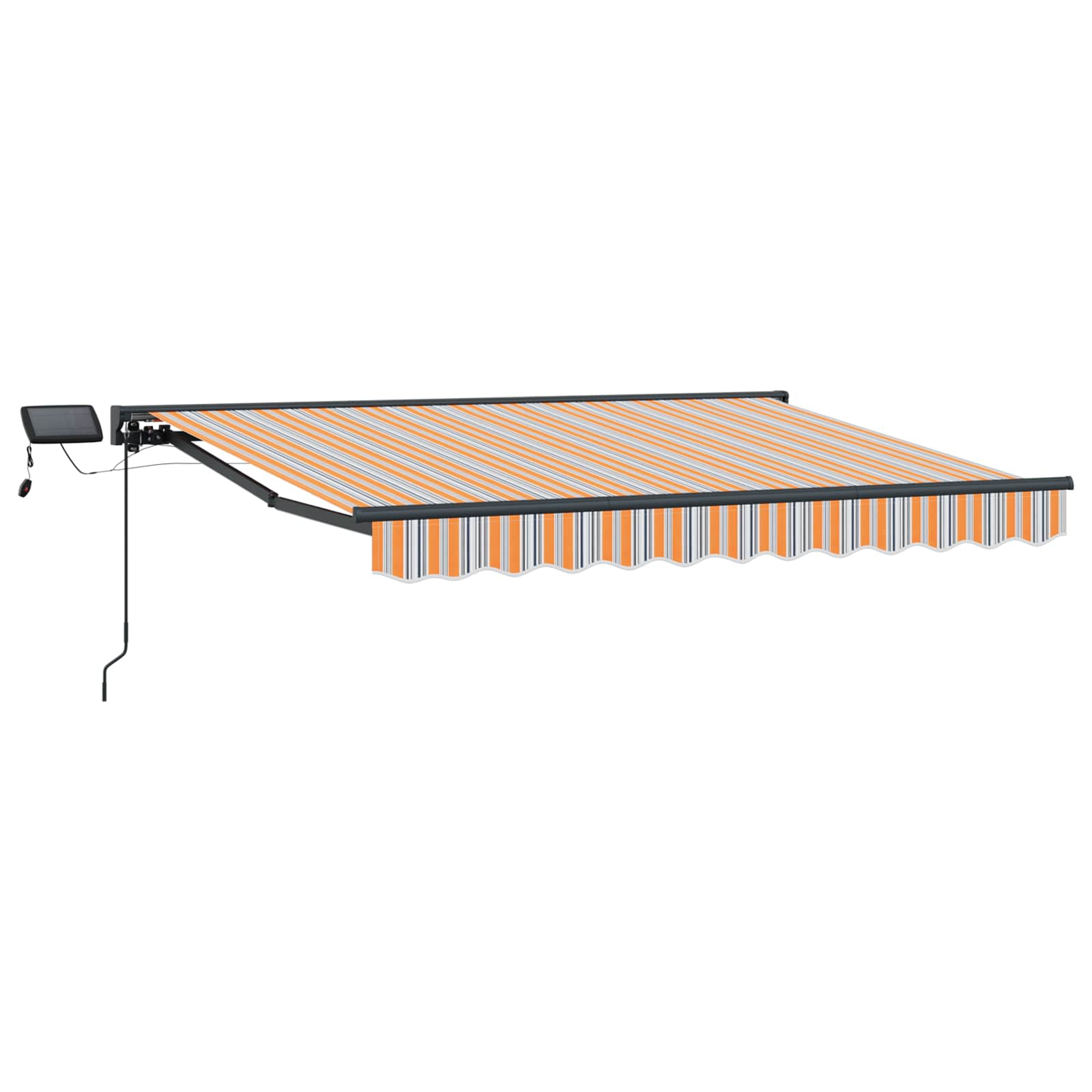 Handmatige Luifelhouder met LED's 3,5 x 2,5 m is nu te koop bij PeponiXL, paradijselijk wonen!