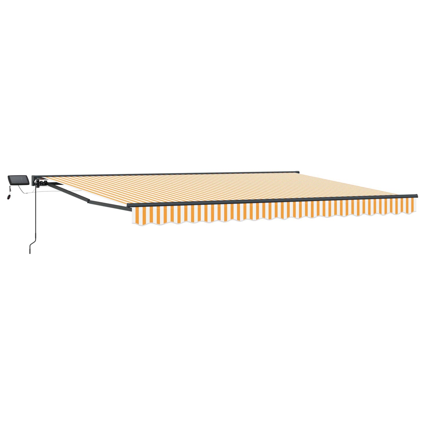 Handmatige Luifelhouder met LED's 4 × 3,5 m is nu te koop bij PeponiXL, paradijselijk wonen!