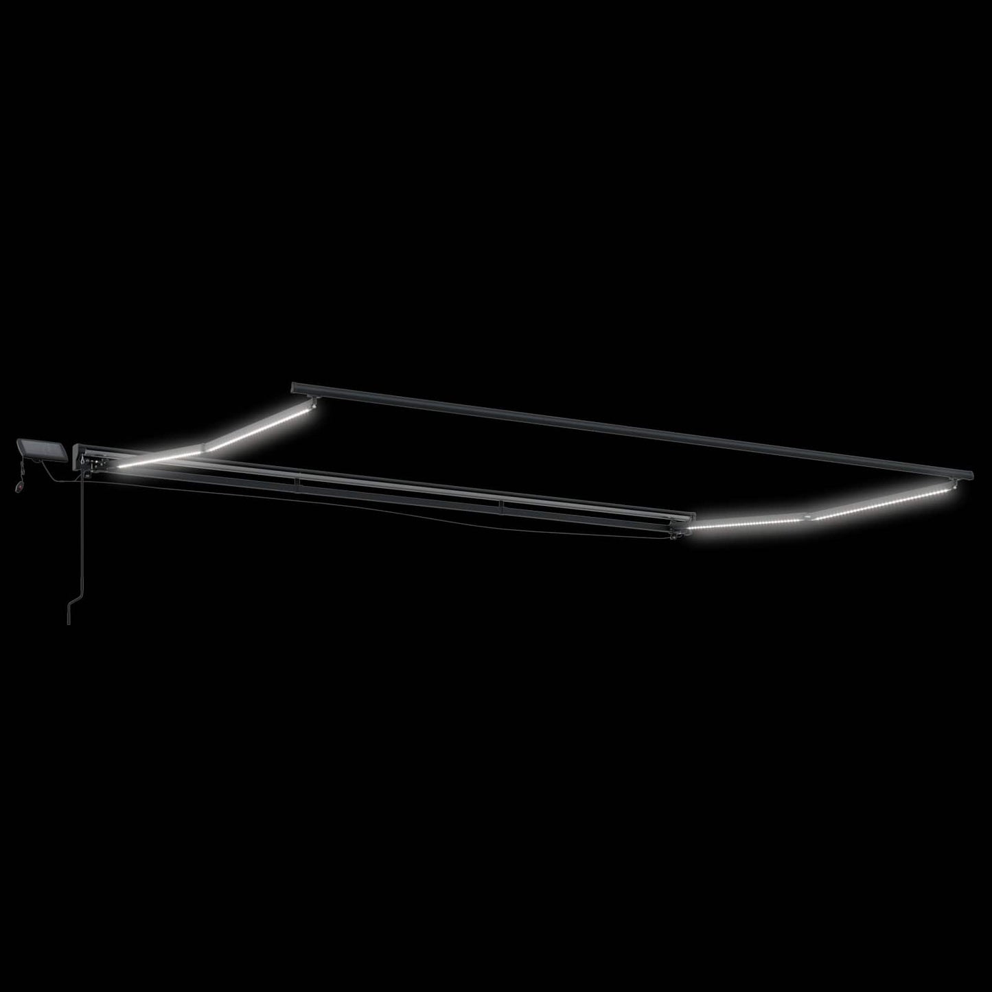 Handmatige Luifelhouder met LED's 4,5 × 3 m is nu te koop bij PeponiXL, paradijselijk wonen!