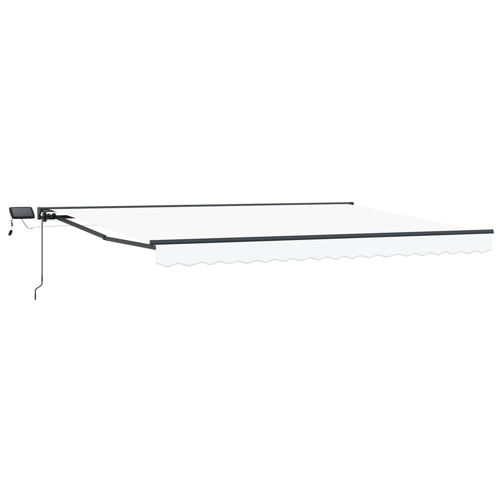 Handmatige Luifelhouder met LED's 4,5 × 3,5 m is nu te koop bij PeponiXL, paradijselijk wonen!