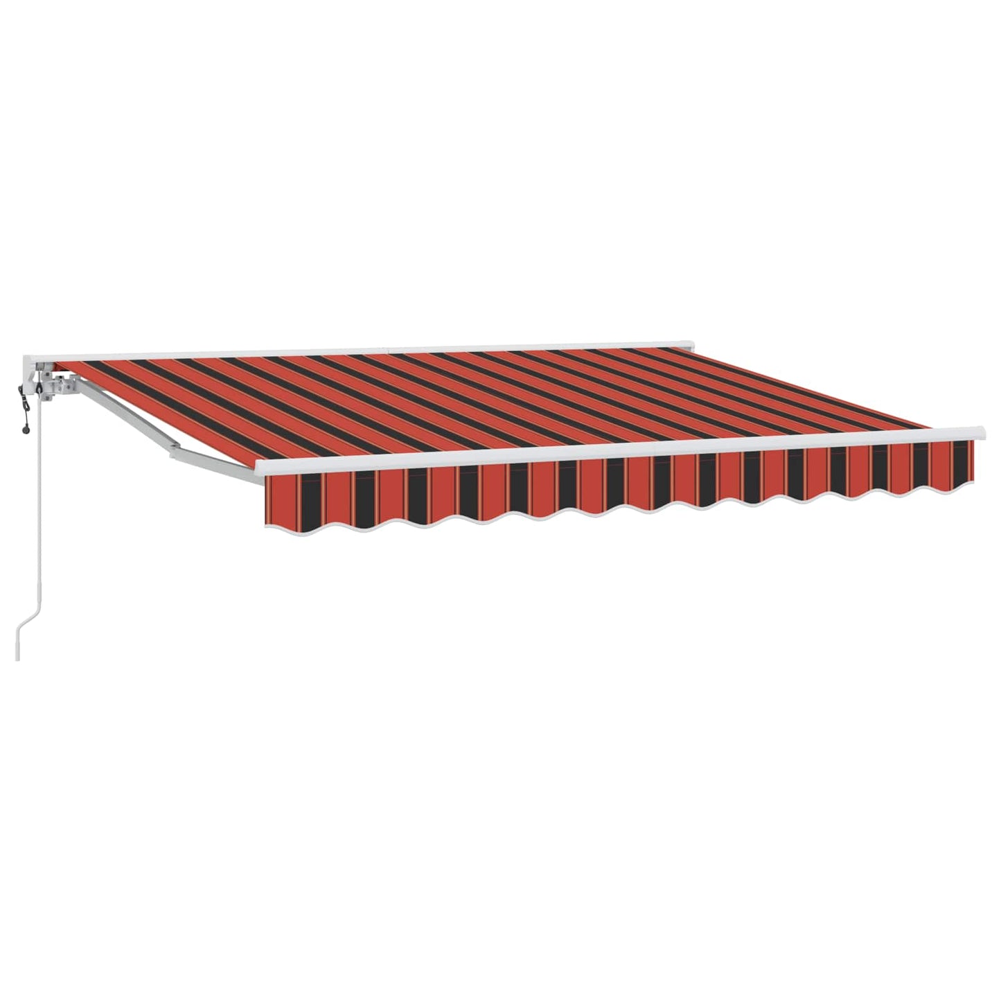 Elektrisch Uittrekbaar Zonnescherm Oranje, Zwart en Geel is nu te koop bij PeponiXL, paradijselijk wonen!
