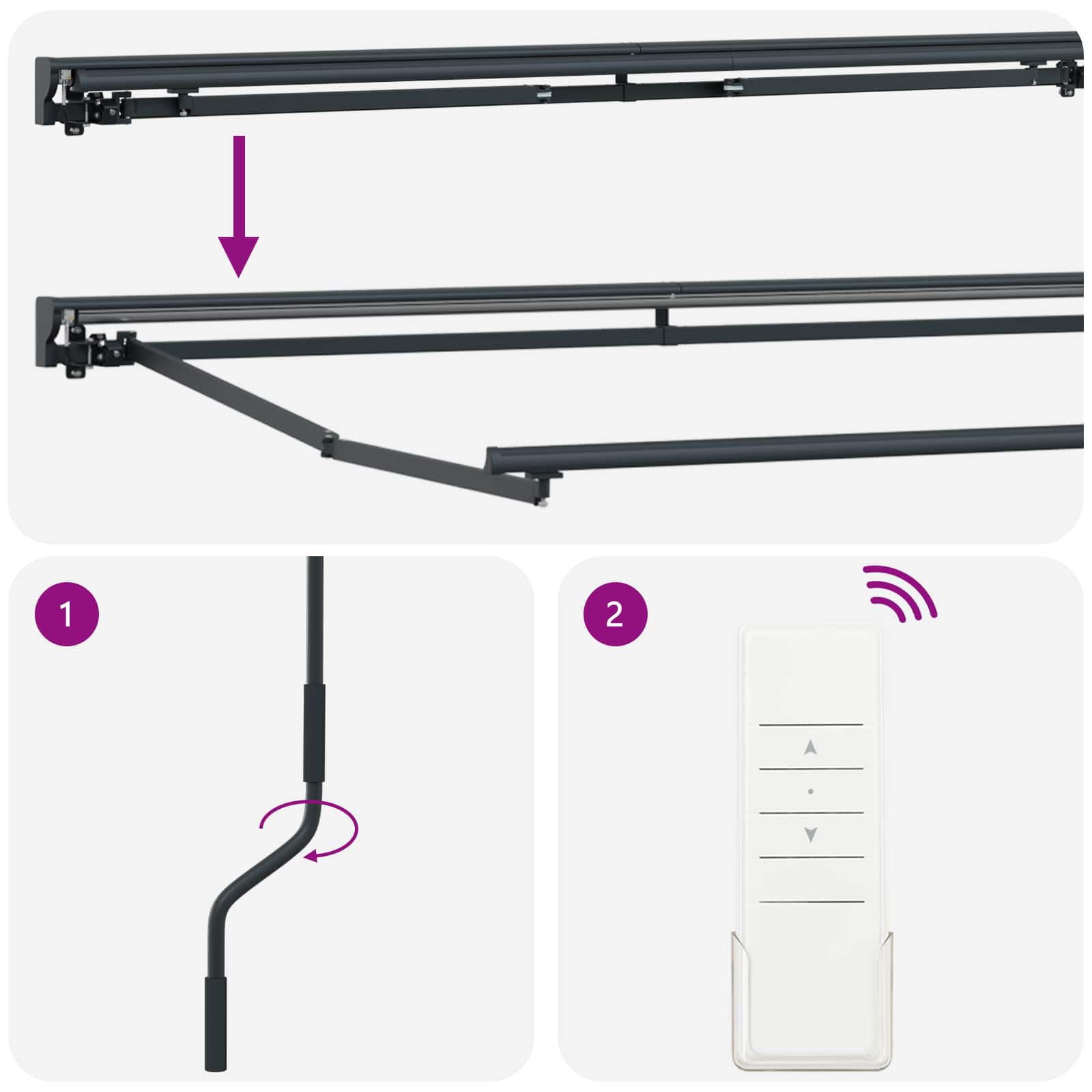 Elektrisch Uittrekbaar Zonnescherm Beige en Antraciet 5 × 3,5 m is nu te koop bij PeponiXL, paradijselijk wonen!
