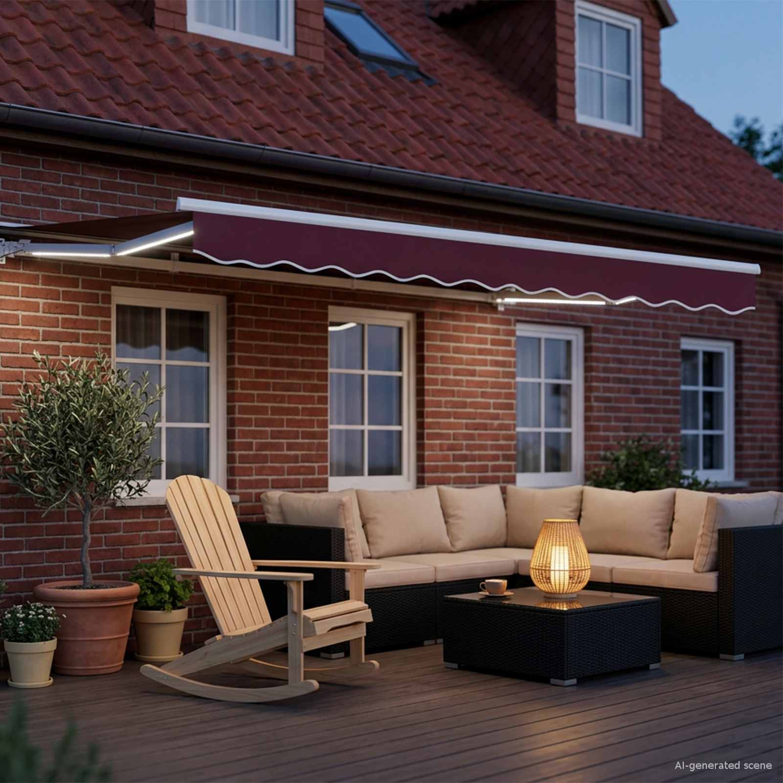 Elektrisch Uittrekbaar Zonnescherm 3,5 x 2 m is nu te koop bij PeponiXL, paradijselijk wonen!