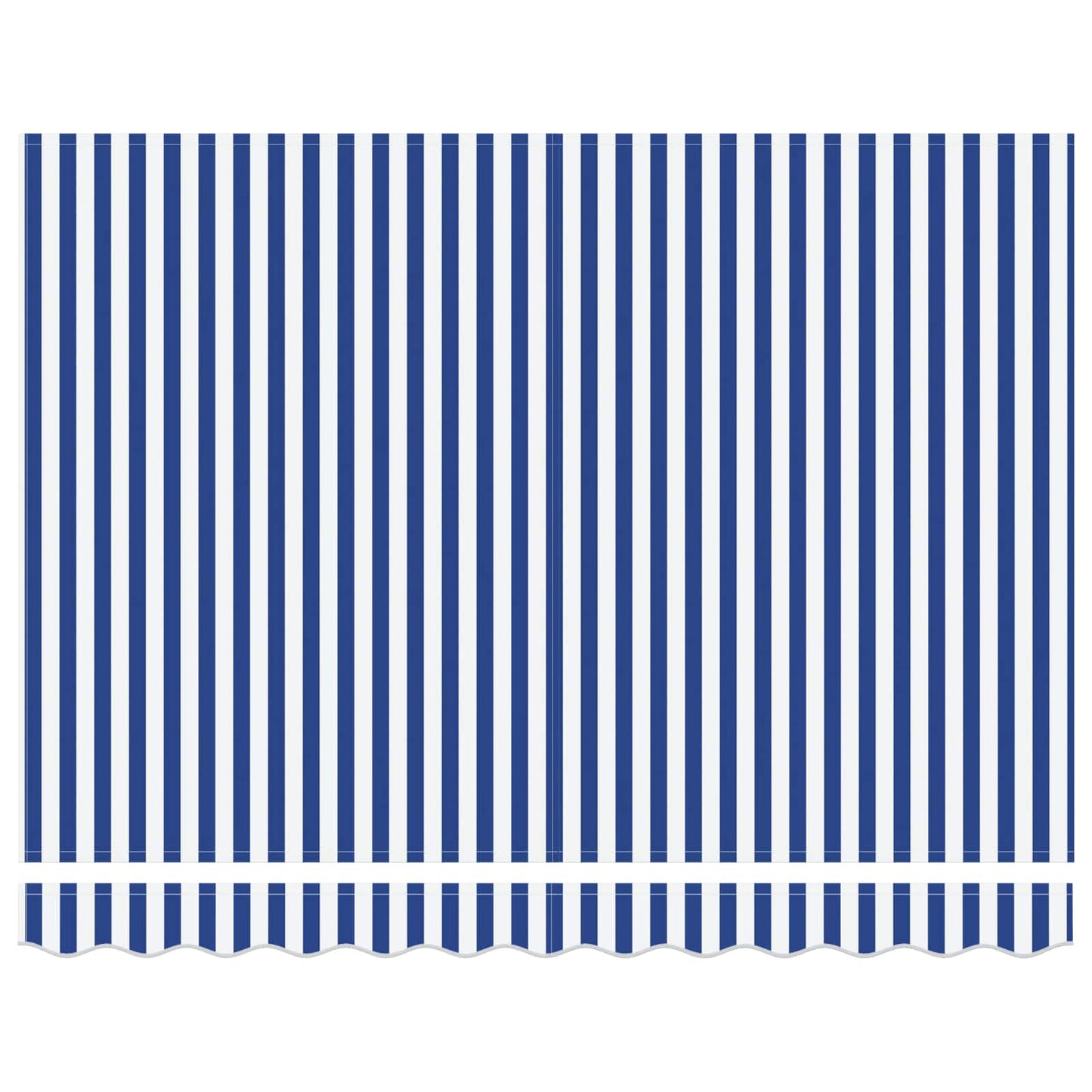 Elektrisch Uittrekbaar Zonnescherm Blauw en Wit 3,5 x 2 m is nu te koop bij PeponiXL, paradijselijk wonen!