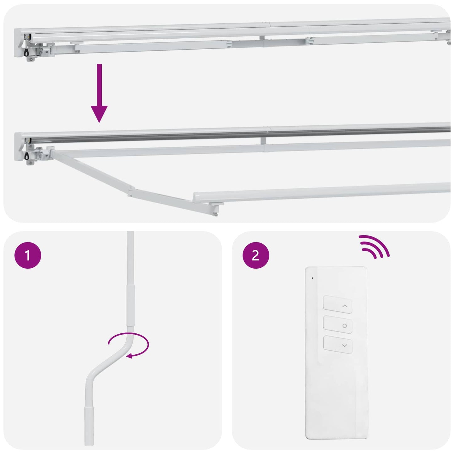 Elektrisch Uittrekbaar Zonnescherm Geel en Wit 3,5 x 2,5 m is nu te koop bij PeponiXL, paradijselijk wonen!