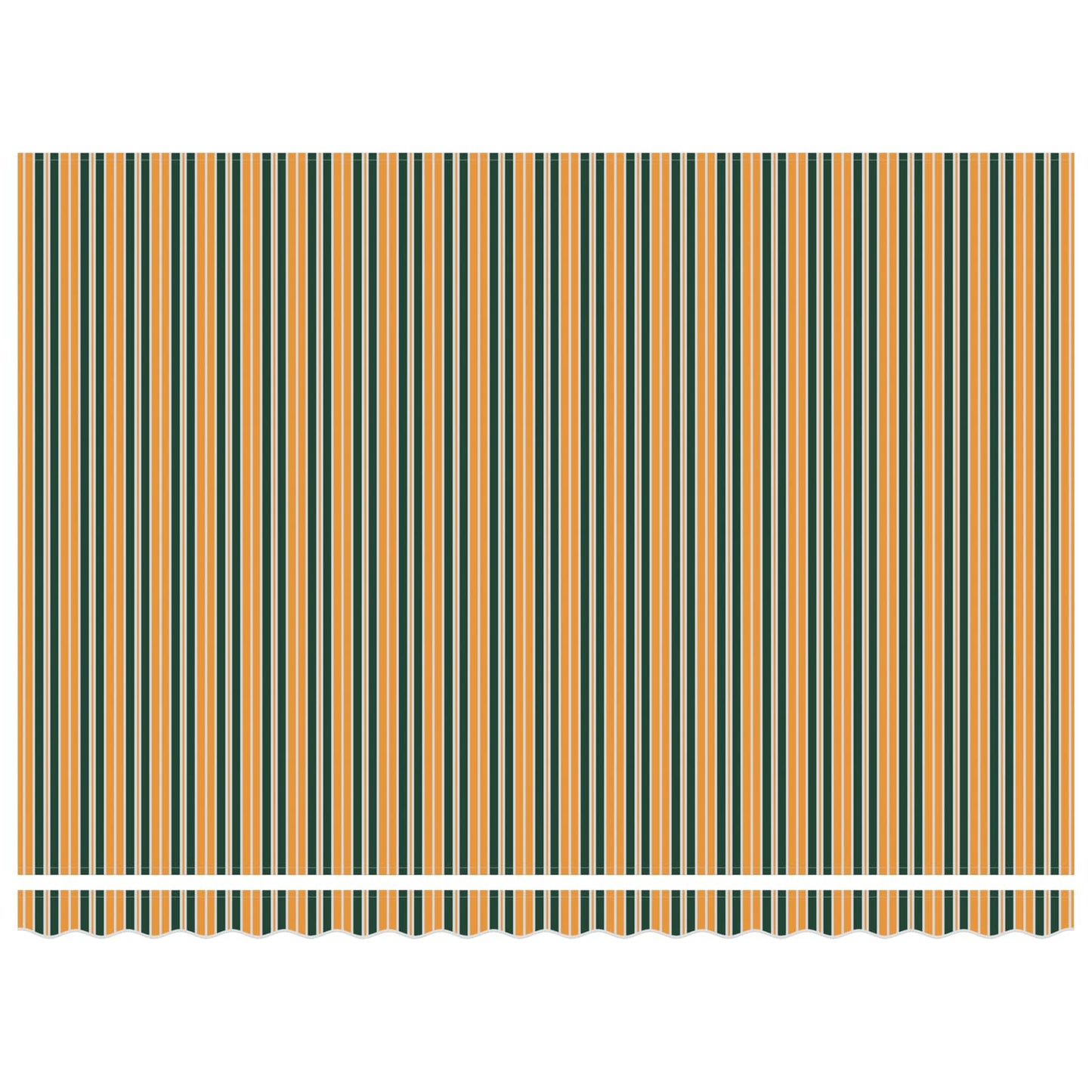 Elektrisch Uittrekbaar Zonnescherm Groen, Geel, Wit 4 × 3,5 m is nu te koop bij PeponiXL, paradijselijk wonen!