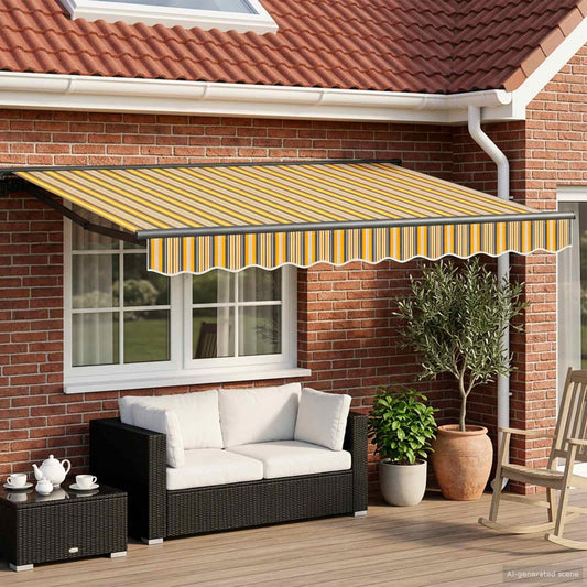 Elektrisch Uittrekbaar Zonnescherm 3,5 x 2,5 m is nu te koop bij PeponiXL, paradijselijk wonen!