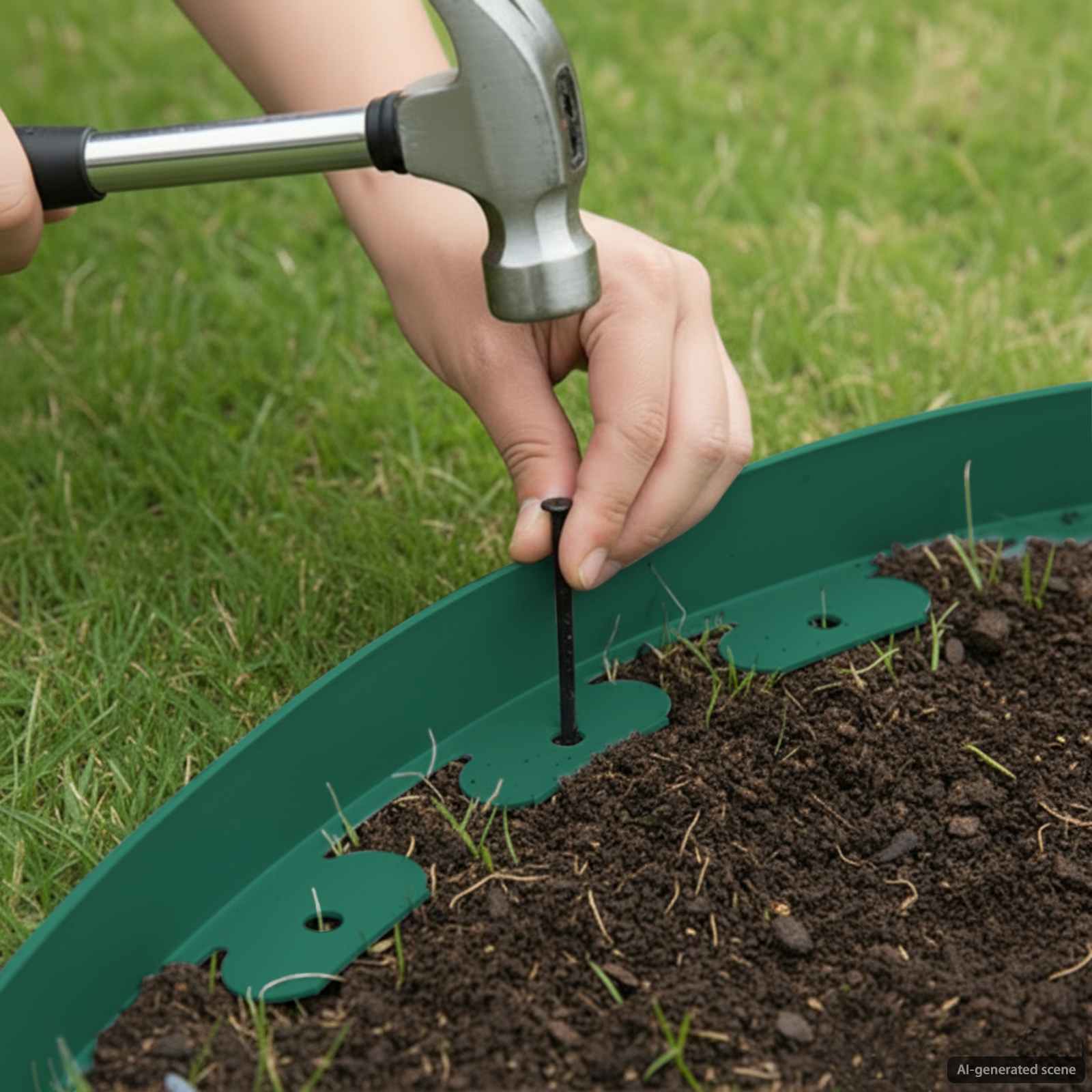 Gazonranden Groen 4000 x 4 x 5 cm Kunststof is nu te koop bij PeponiXL, paradijselijk wonen!