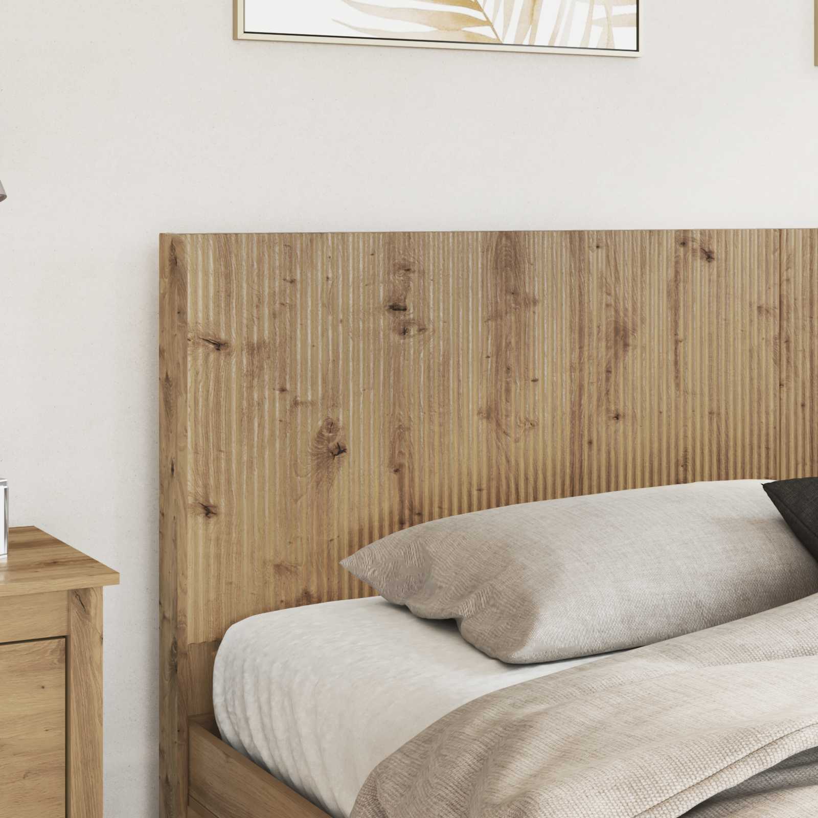 Hoofdbord Artisanaal eiken Bewerkt hout is nu te koop bij PeponiXL, paradijselijk wonen!