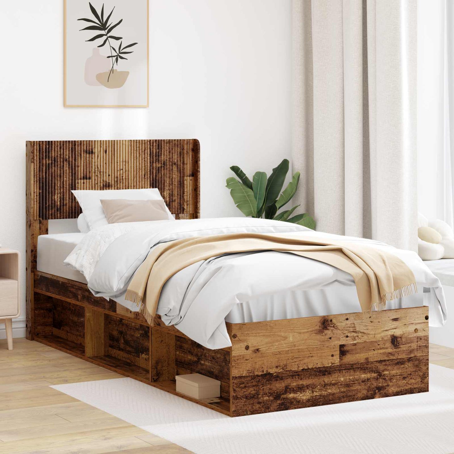 Hoofdbord Oud hout Bewerkt hout is nu te koop bij PeponiXL, paradijselijk wonen!