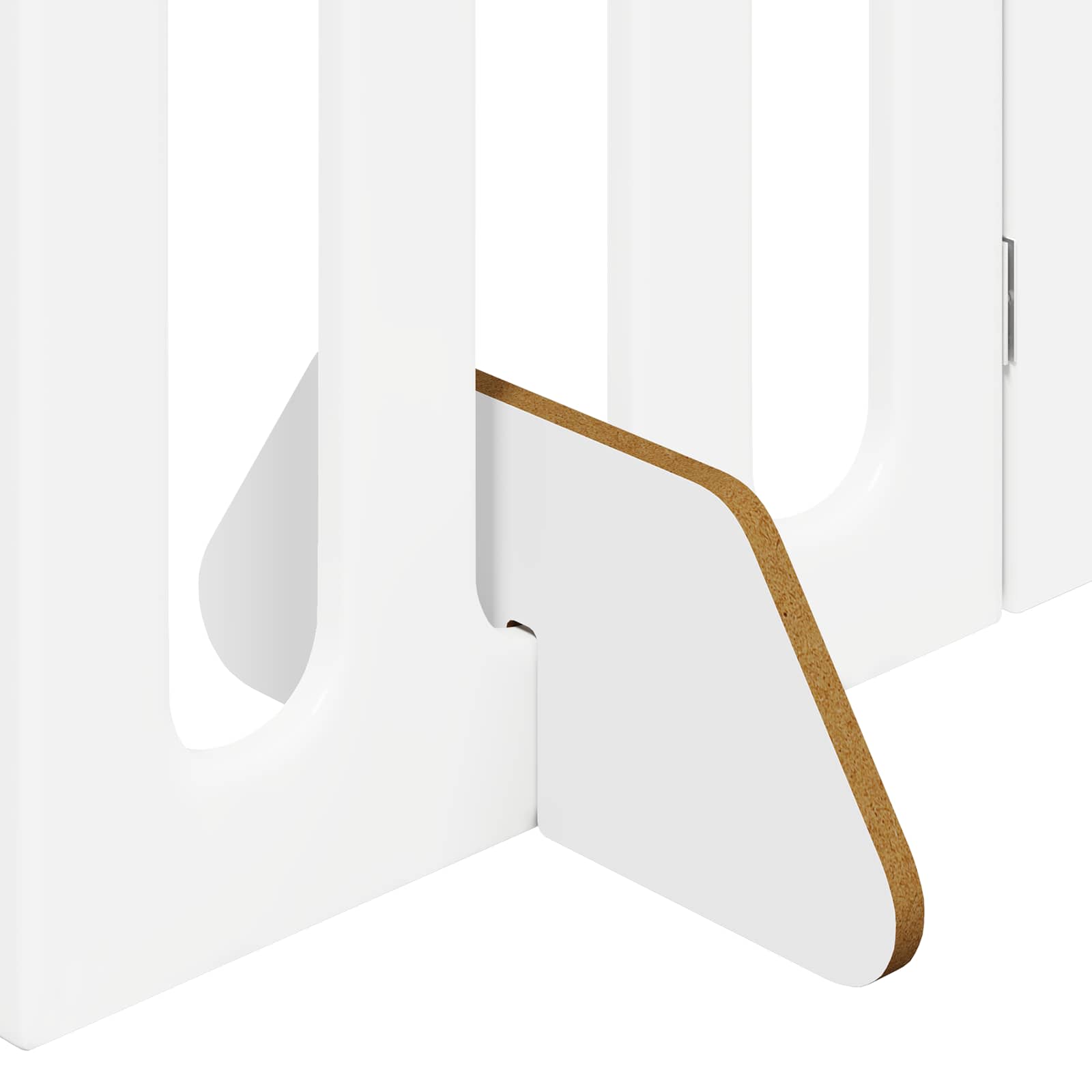 Opvouwbaar huisdierhek 4 pcs Wit 201 x 38 x 70 cm is nu te koop bij PeponiXL, paradijselijk wonen!