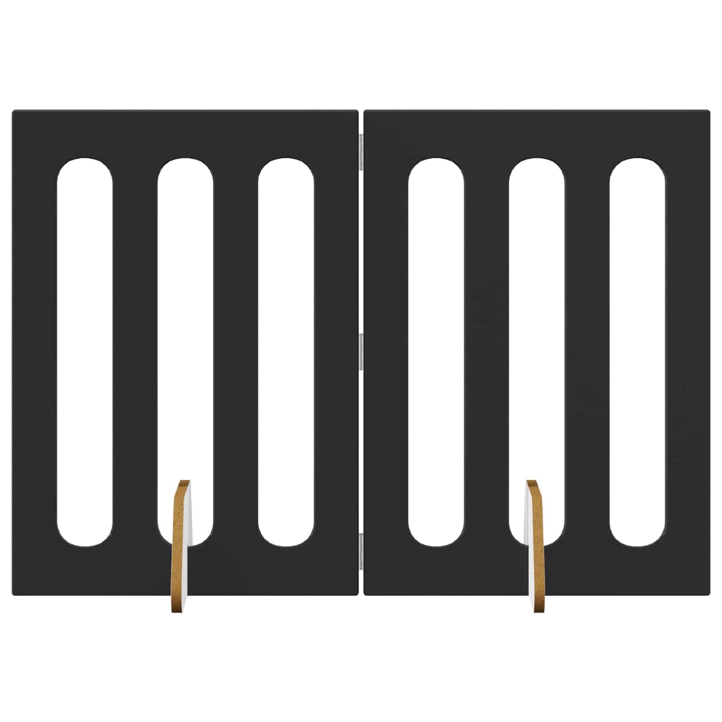 Opvouwbaar huisdierhek 2 pcs Zwarte Eik 100,5 x 38 x 70 cm is nu te koop bij PeponiXL, paradijselijk wonen!