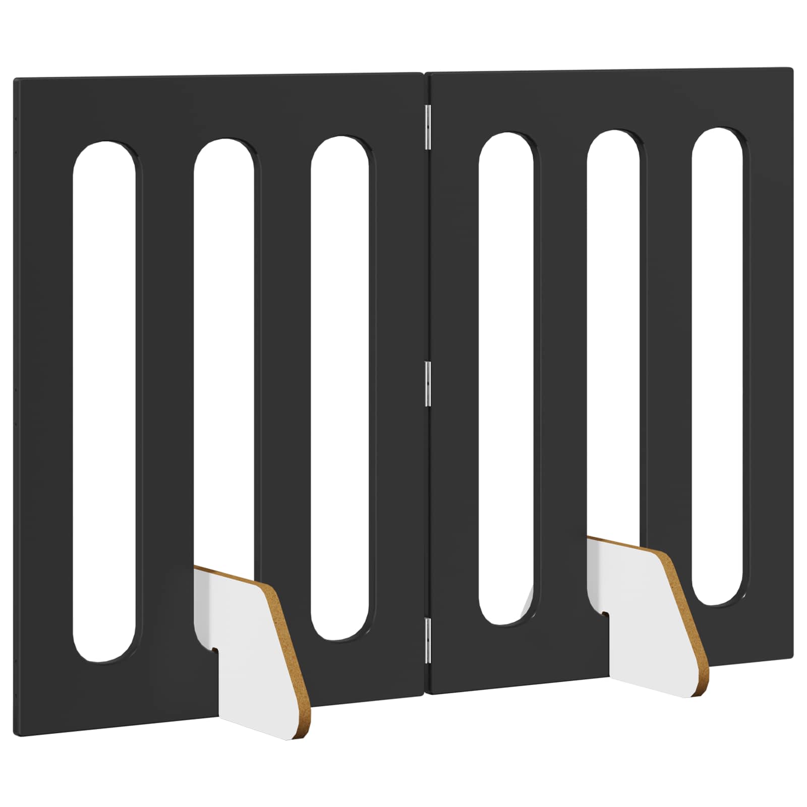 Opvouwbaar huisdierhek 2 pcs Zwarte Eik 100,5 x 38 x 70 cm is nu te koop bij PeponiXL, paradijselijk wonen!
