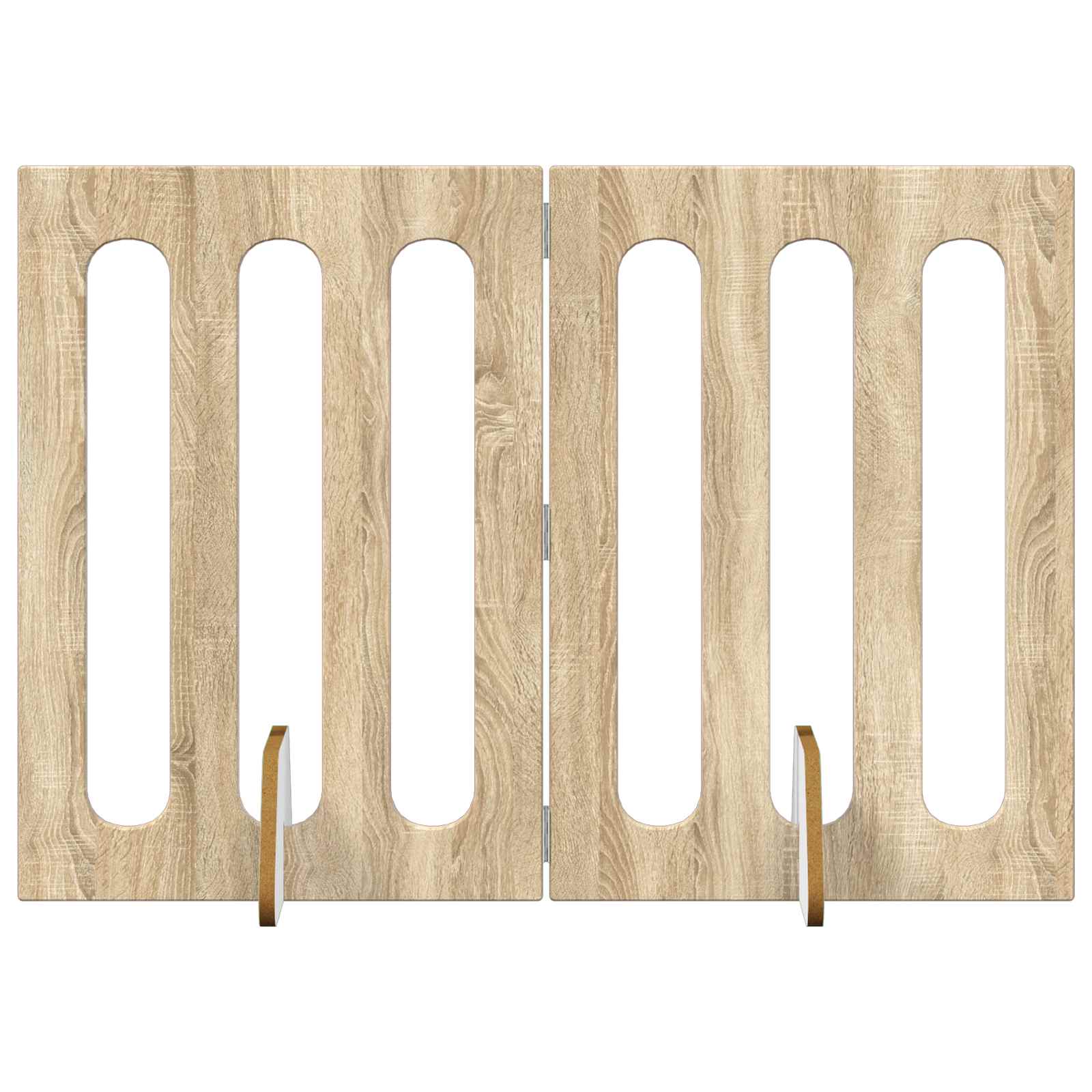 Opvouwbaar huisdierhek 2 pcs Sonoma Eiken 100,5 x 38 x 70 cm is nu te koop bij PeponiXL, paradijselijk wonen!