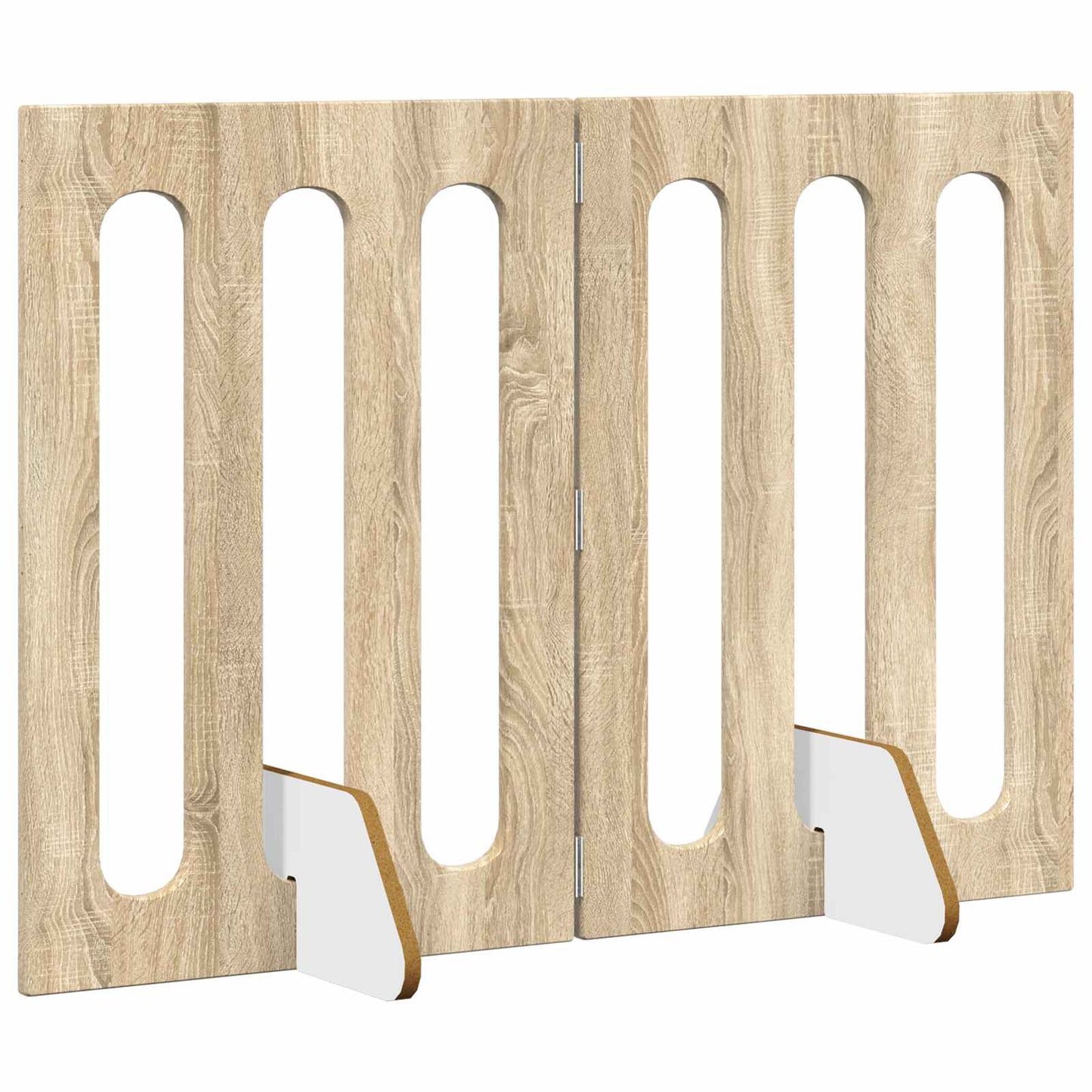 Opvouwbaar huisdierhek 2 pcs Sonoma Eiken 100,5 x 38 x 70 cm is nu te koop bij PeponiXL, paradijselijk wonen!