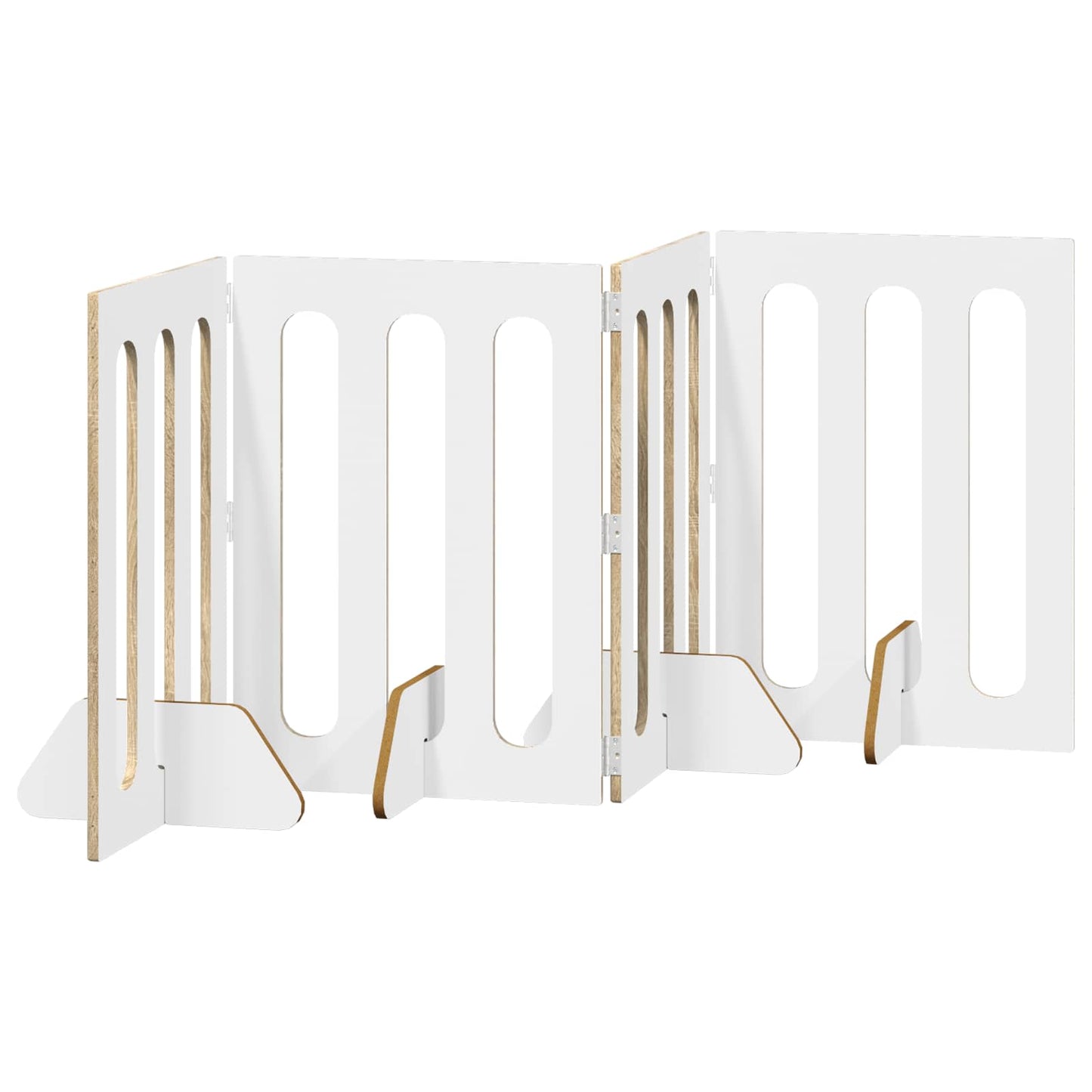 Opvouwbaar huisdierhek 4 pcs Sonoma Eiken 201 x 38 x 70 cm is nu te koop bij PeponiXL, paradijselijk wonen!