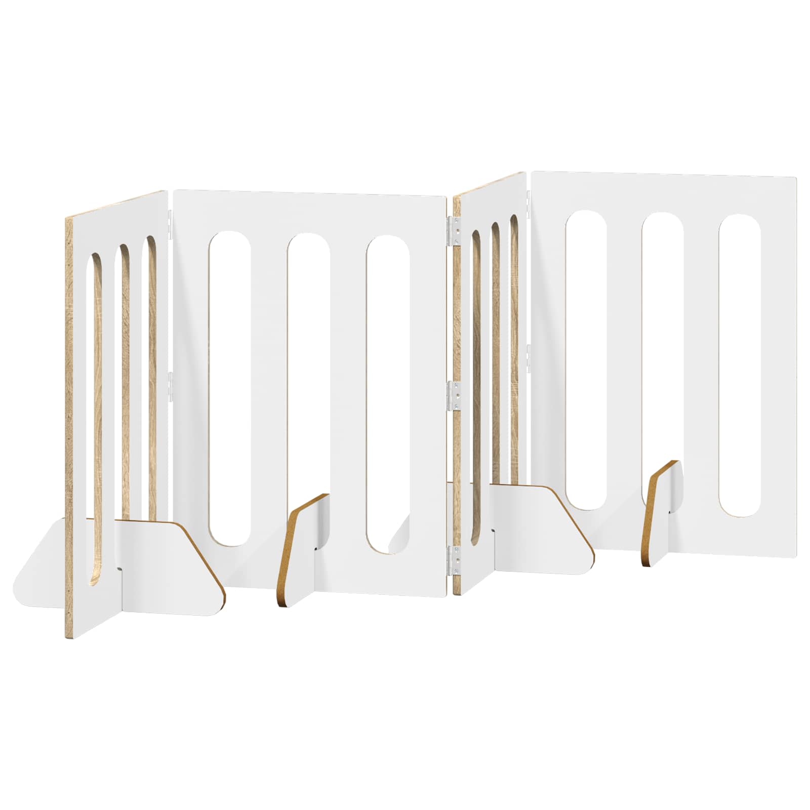Opvouwbaar huisdierhek 4 pcs Sonoma Eiken 201 x 38 x 70 cm is nu te koop bij PeponiXL, paradijselijk wonen!