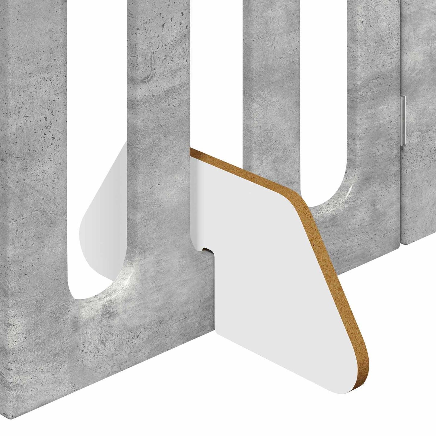 Opvouwbaar huisdierhek 2 pcs Beton Grijs 100,5 x 38 x 70 cm is nu te koop bij PeponiXL, paradijselijk wonen!