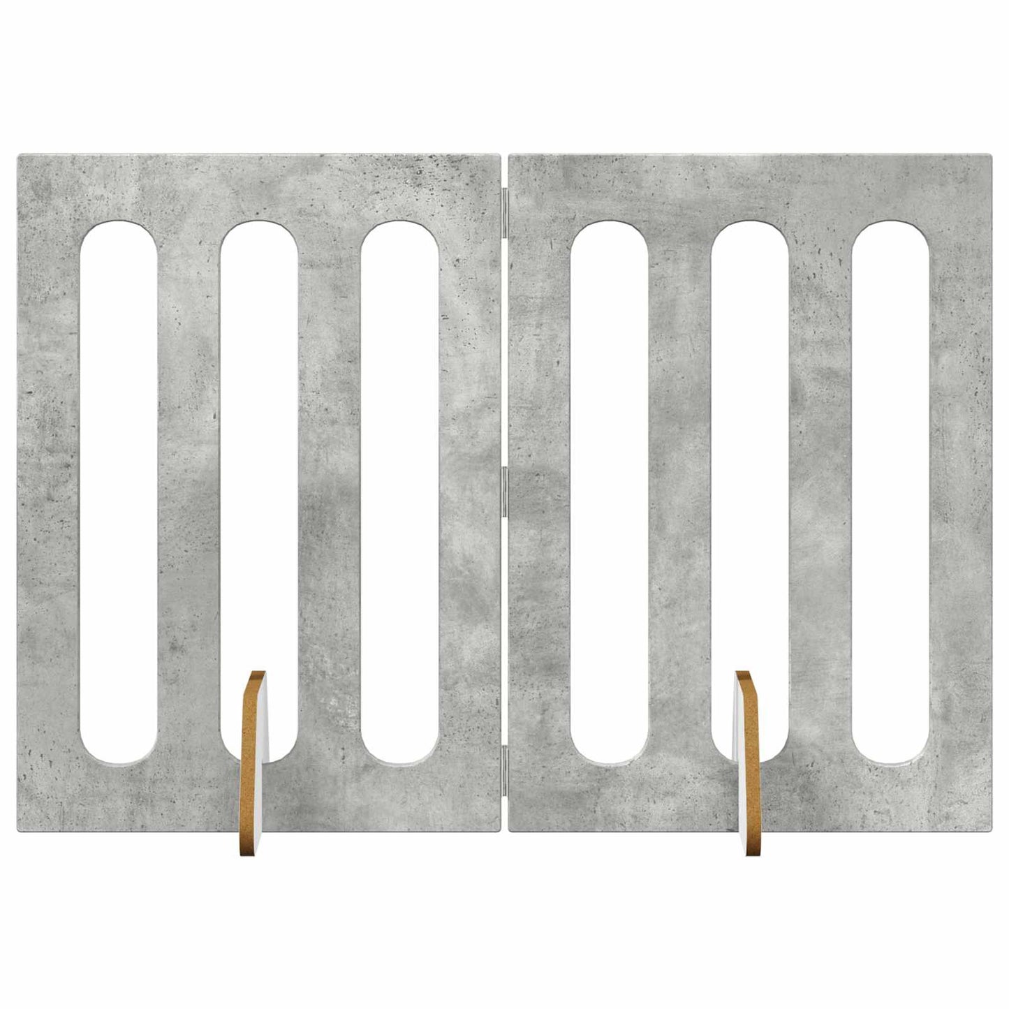 Opvouwbaar huisdierhek 2 pcs Beton Grijs 100,5 x 38 x 70 cm is nu te koop bij PeponiXL, paradijselijk wonen!
