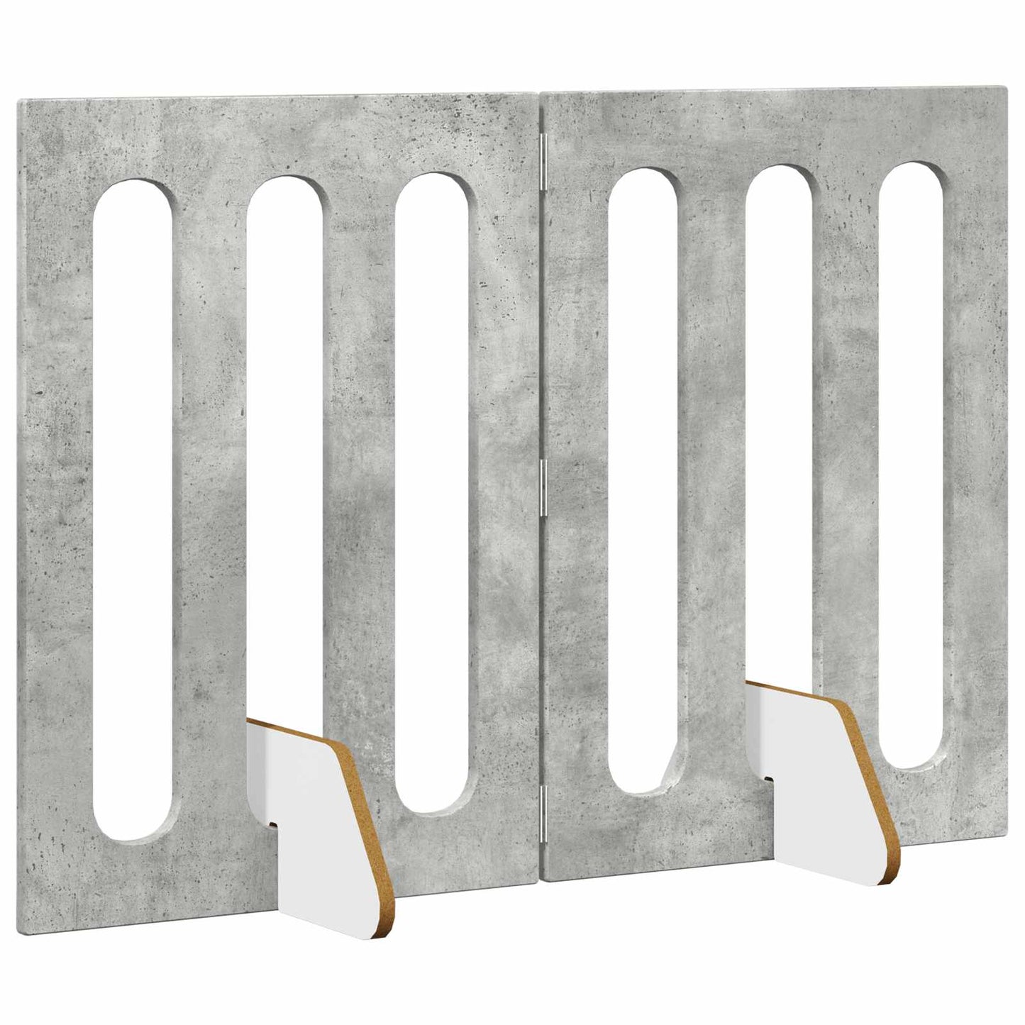 Opvouwbaar huisdierhek 2 pcs Beton Grijs 100,5 x 38 x 70 cm is nu te koop bij PeponiXL, paradijselijk wonen!
