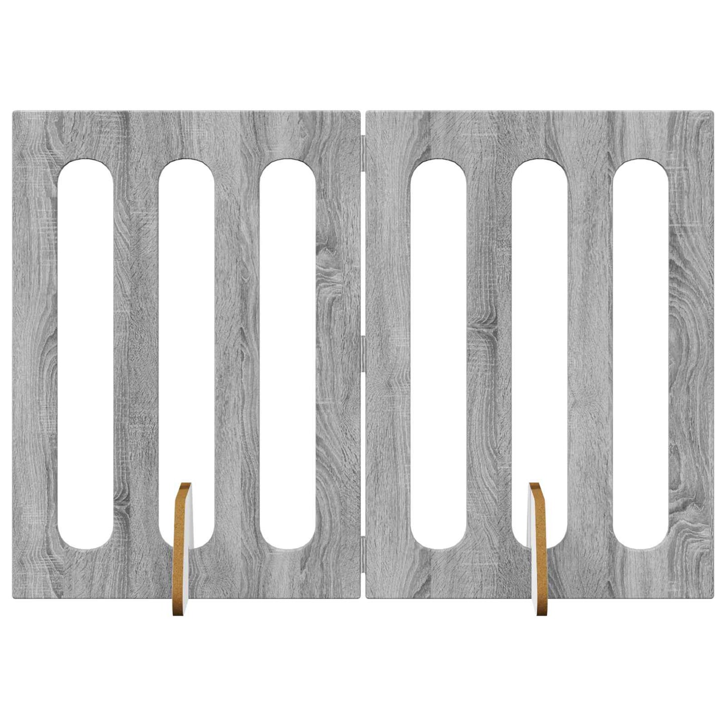 Opvouwbaar huisdierhek 2 pcs Grijze Sonoma 100,5 x 38 x 70 cm is nu te koop bij PeponiXL, paradijselijk wonen!