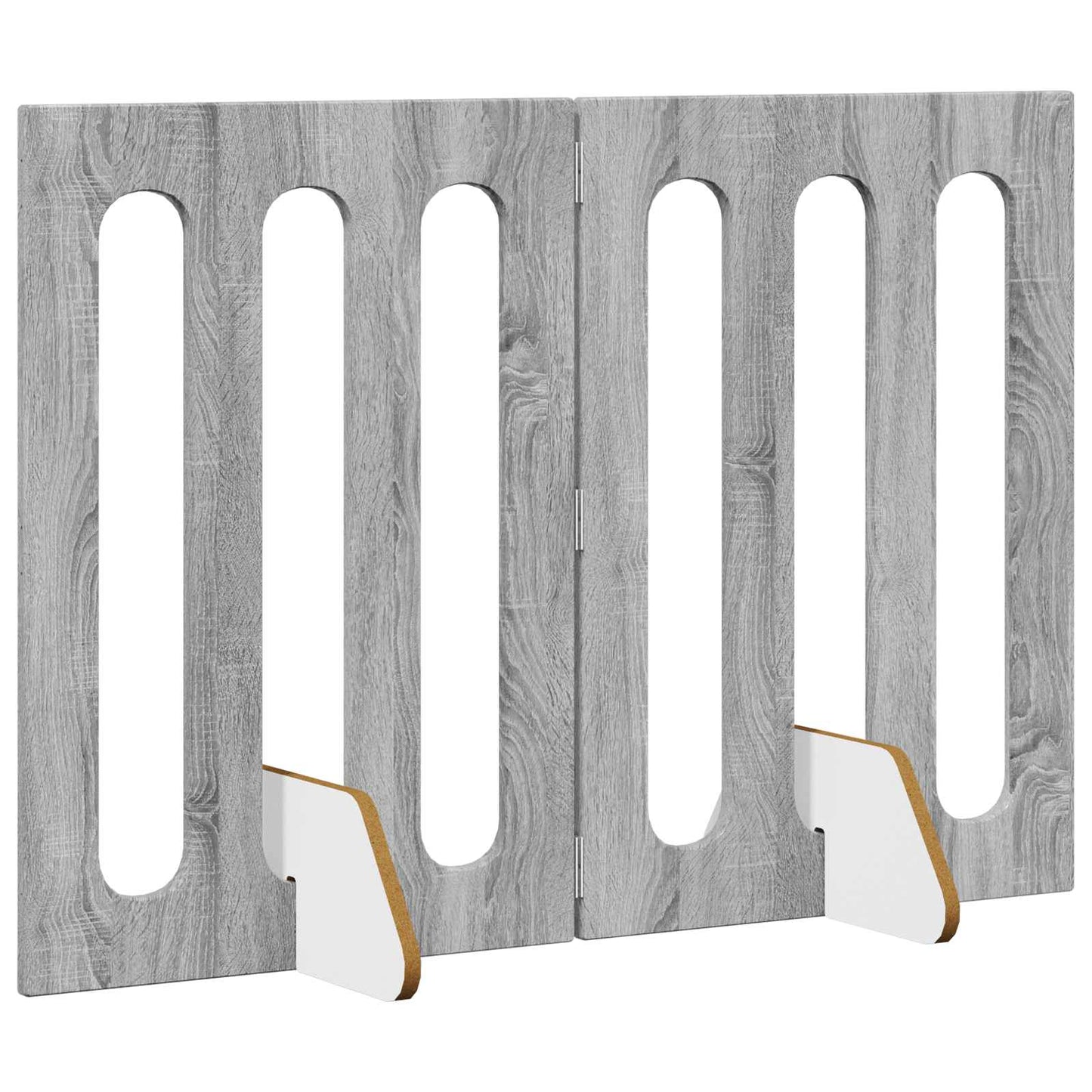 Opvouwbaar huisdierhek 2 pcs Grijze Sonoma 100,5 x 38 x 70 cm is nu te koop bij PeponiXL, paradijselijk wonen!