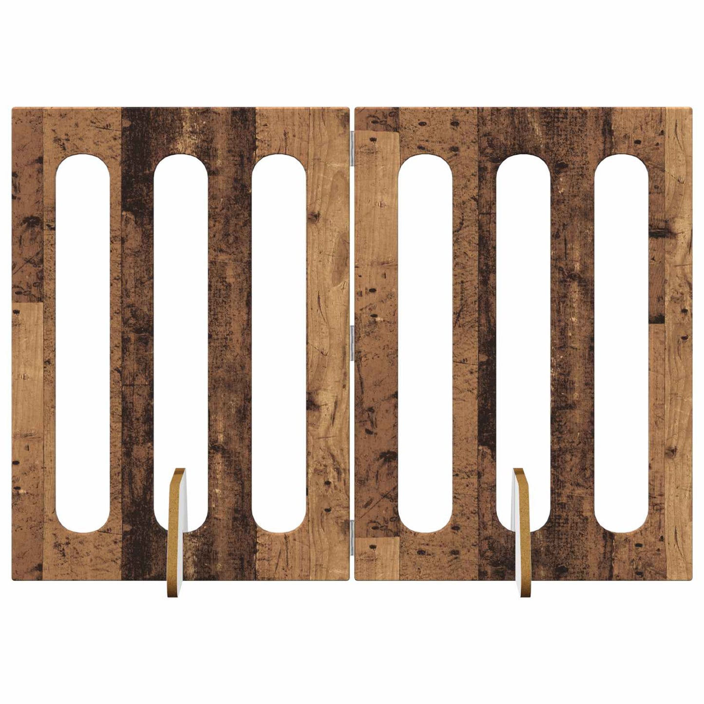 Opvouwbaar huisdierhek 2 pcs Eikenhout 100,5 x 38 x 70 cm is nu te koop bij PeponiXL, paradijselijk wonen!