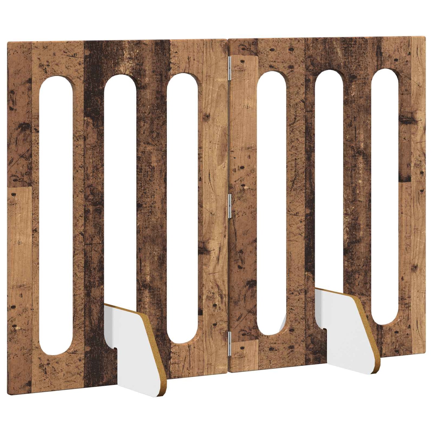 Opvouwbaar huisdierhek 2 pcs Eikenhout 100,5 x 38 x 70 cm is nu te koop bij PeponiXL, paradijselijk wonen!