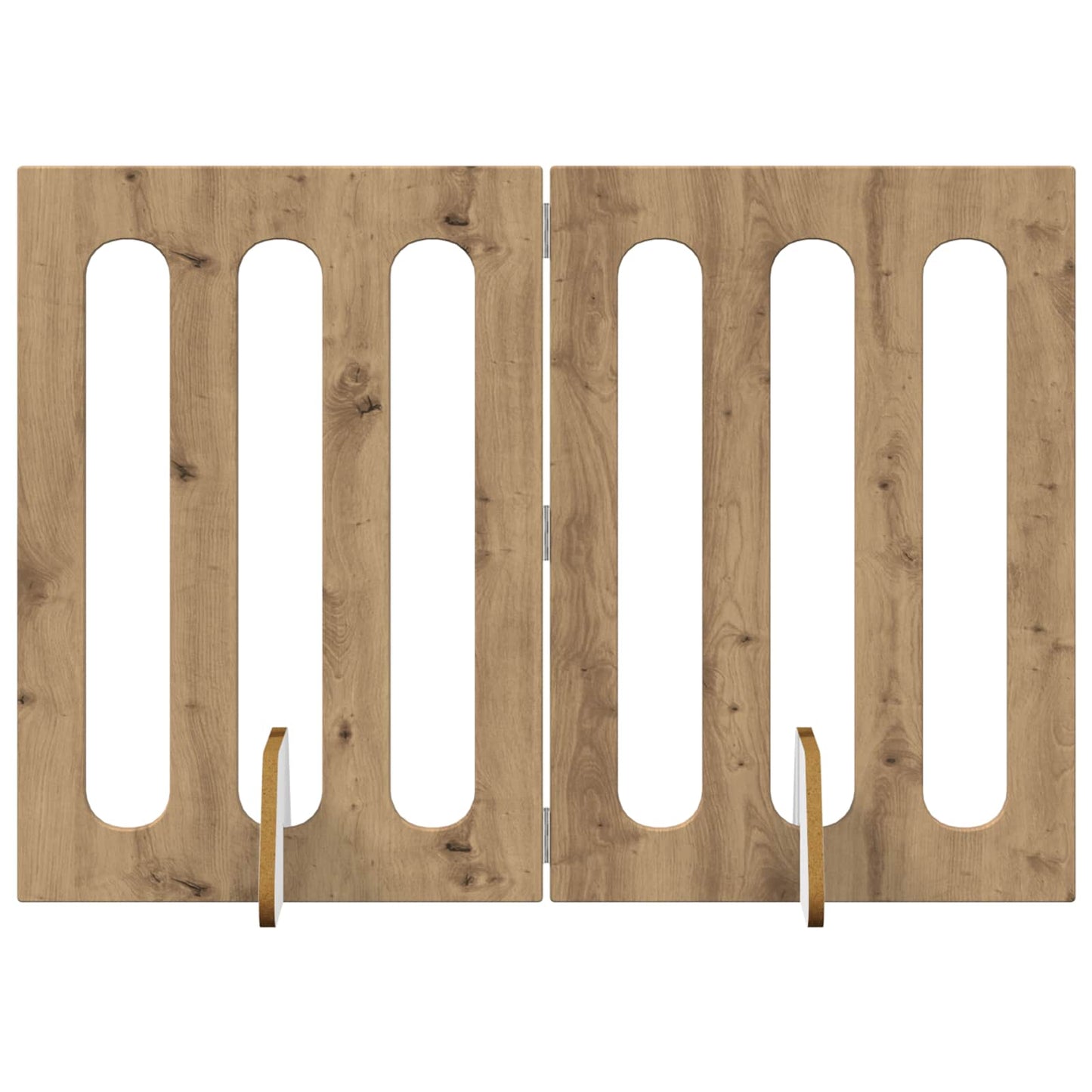 Opvouwbaar huisdierhek 2 pcs Artisan Eik 100,5 x 38 x 70 cm is nu te koop bij PeponiXL, paradijselijk wonen!