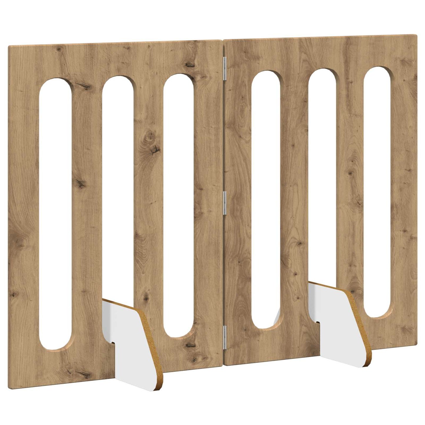 Opvouwbaar huisdierhek 2 pcs Artisan Eik 100,5 x 38 x 70 cm is nu te koop bij PeponiXL, paradijselijk wonen!