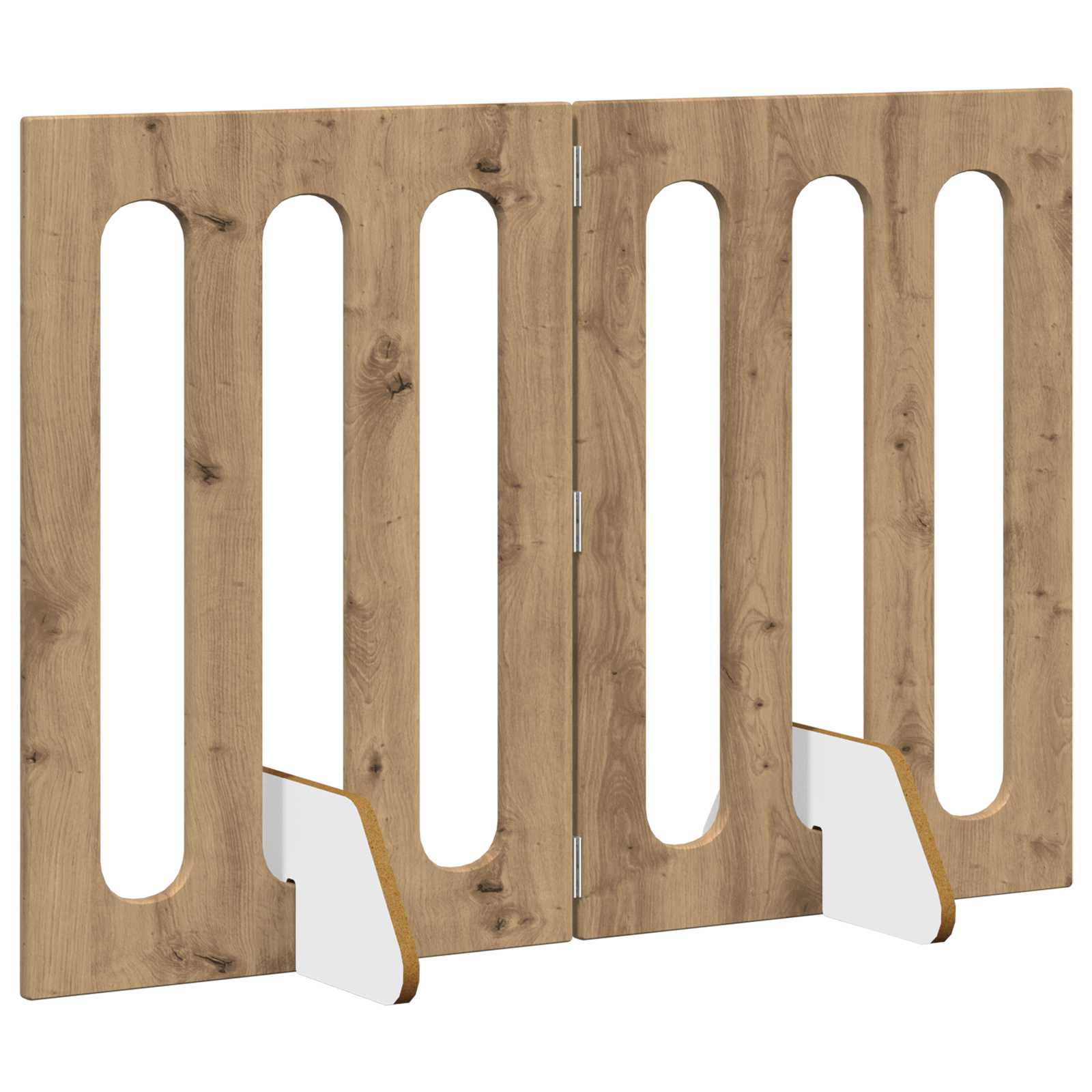 Opvouwbaar huisdierhek 2 pcs Artisan Eik 100,5 x 38 x 70 cm is nu te koop bij PeponiXL, paradijselijk wonen!