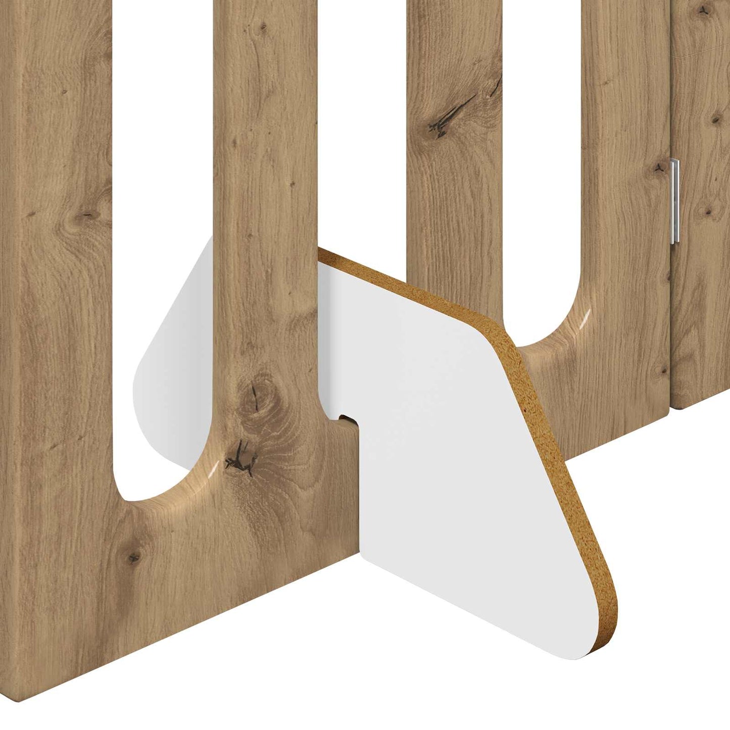 Opvouwbaar huisdierhek 4 pcs Artisan Eik 201 x 38 x 70 cm is nu te koop bij PeponiXL, paradijselijk wonen!