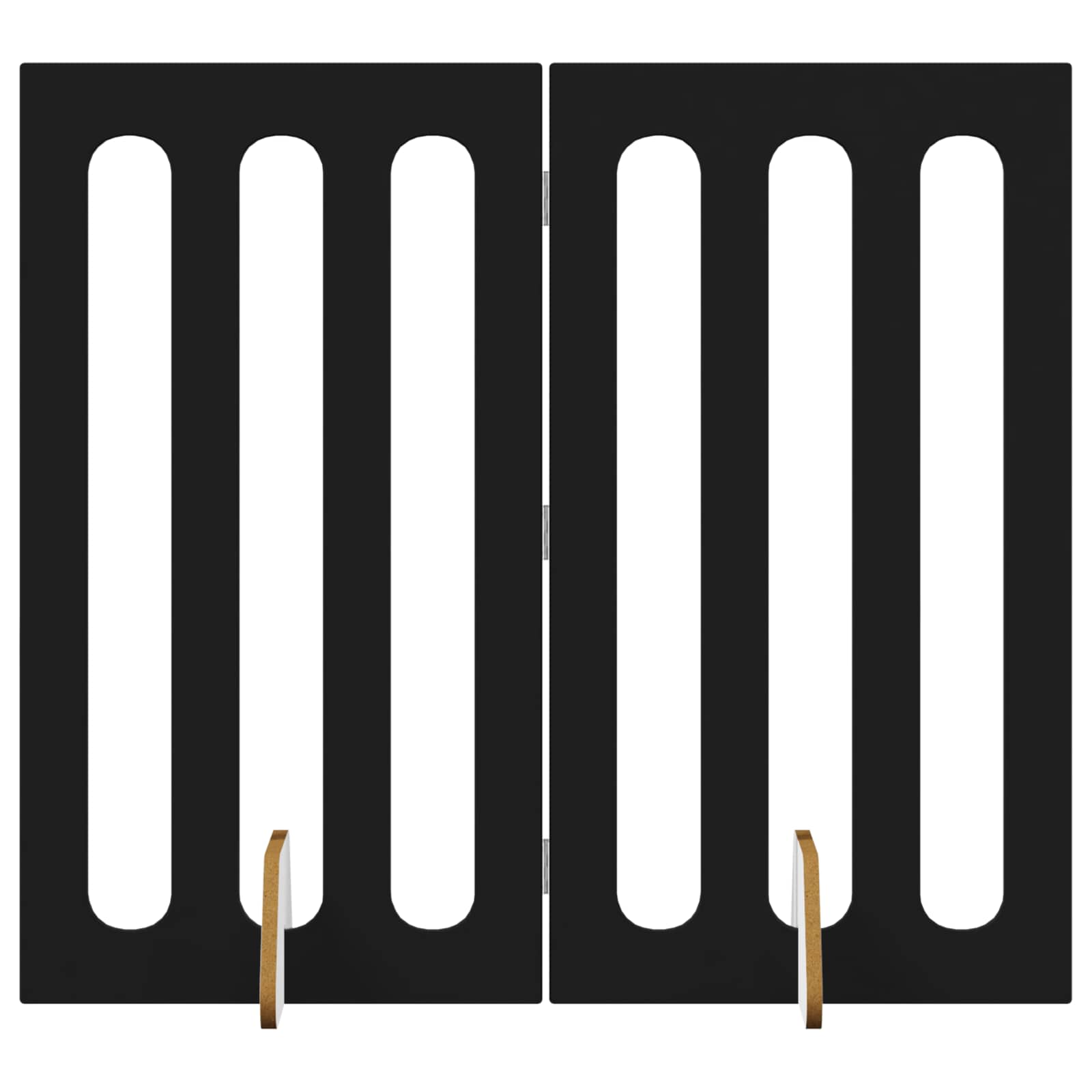 Opvouwbaar huisdierhek 2 pcs Zwarte Eik 100,5 x 38 x 90 cm is nu te koop bij PeponiXL, paradijselijk wonen!