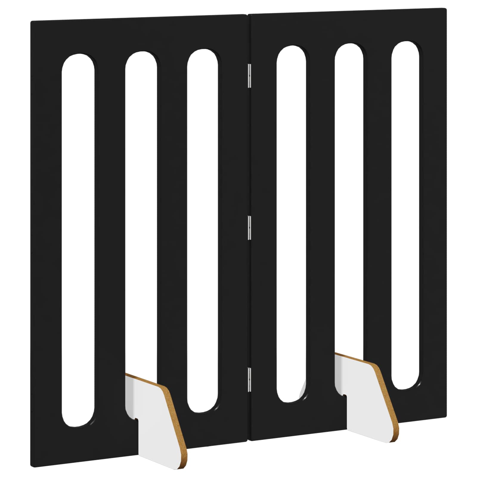 Opvouwbaar huisdierhek 2 pcs Zwarte Eik 100,5 x 38 x 90 cm is nu te koop bij PeponiXL, paradijselijk wonen!