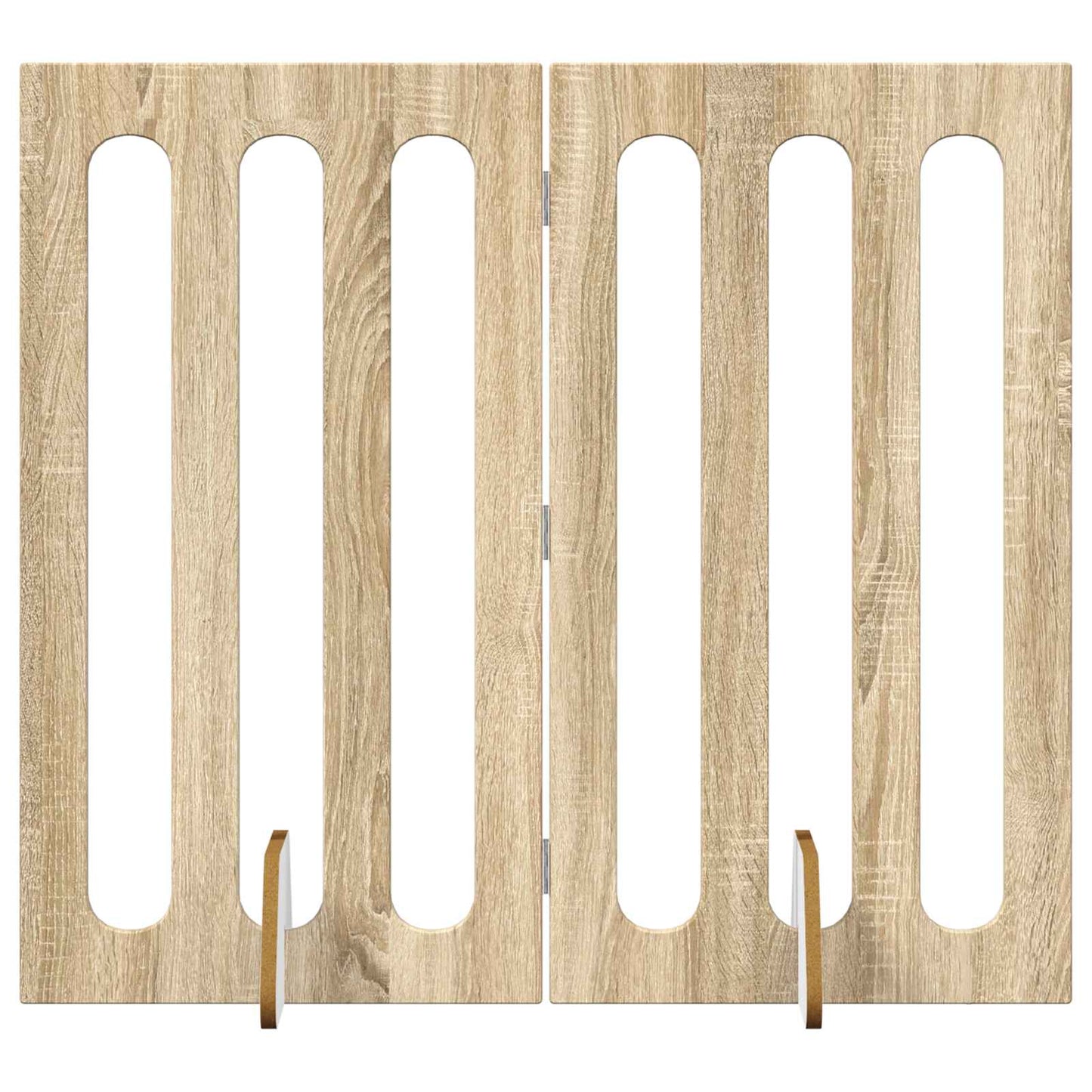 Opvouwbaar huisdierhek 2 pcs Sonoma Eiken 100,5 x 38 x 90 cm is nu te koop bij PeponiXL, paradijselijk wonen!