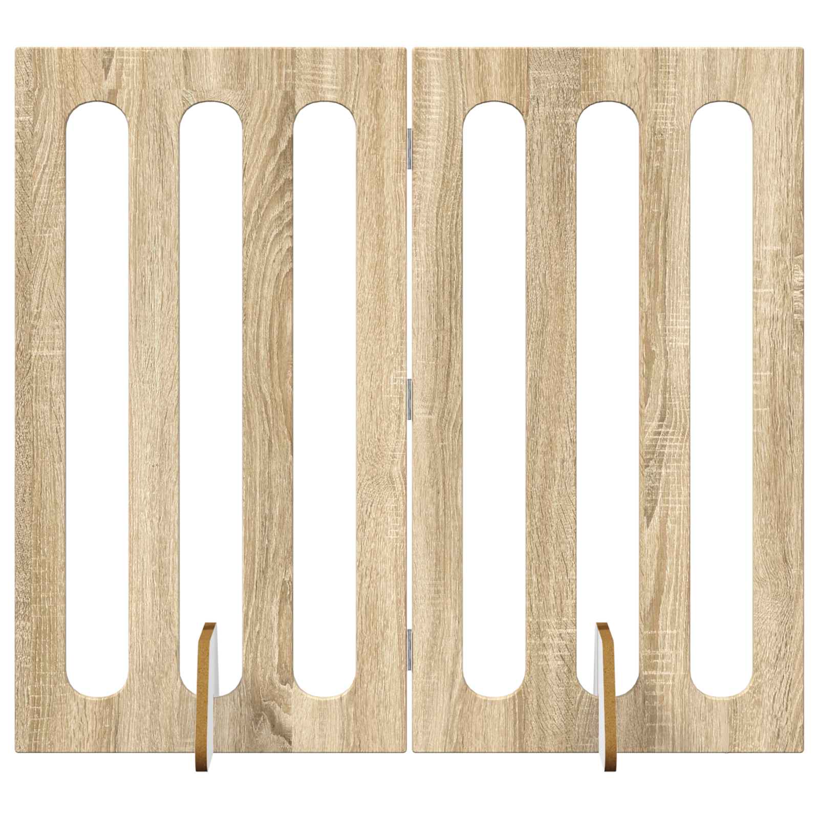 Opvouwbaar huisdierhek 2 pcs Sonoma Eiken 100,5 x 38 x 90 cm is nu te koop bij PeponiXL, paradijselijk wonen!