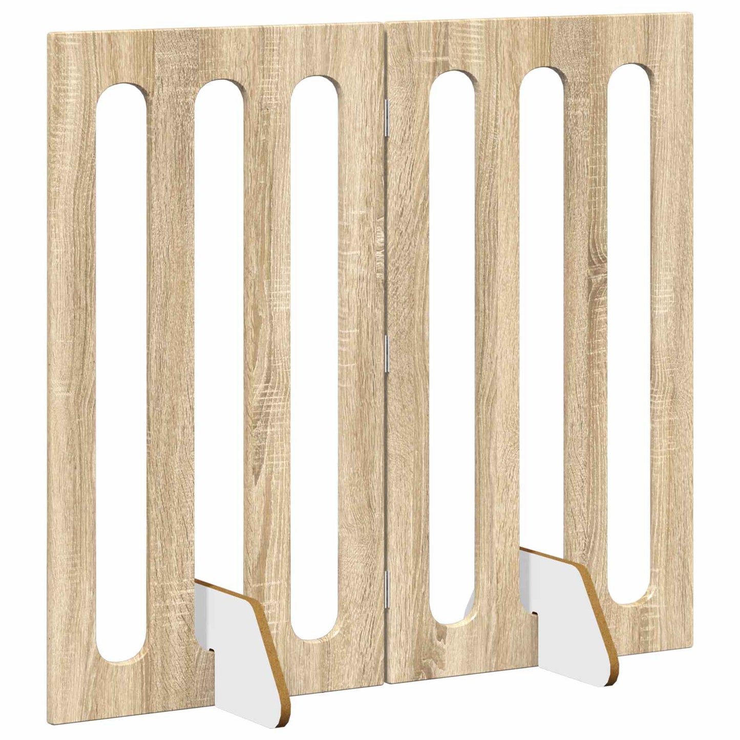 Opvouwbaar huisdierhek 2 pcs Sonoma Eiken 100,5 x 38 x 90 cm is nu te koop bij PeponiXL, paradijselijk wonen!