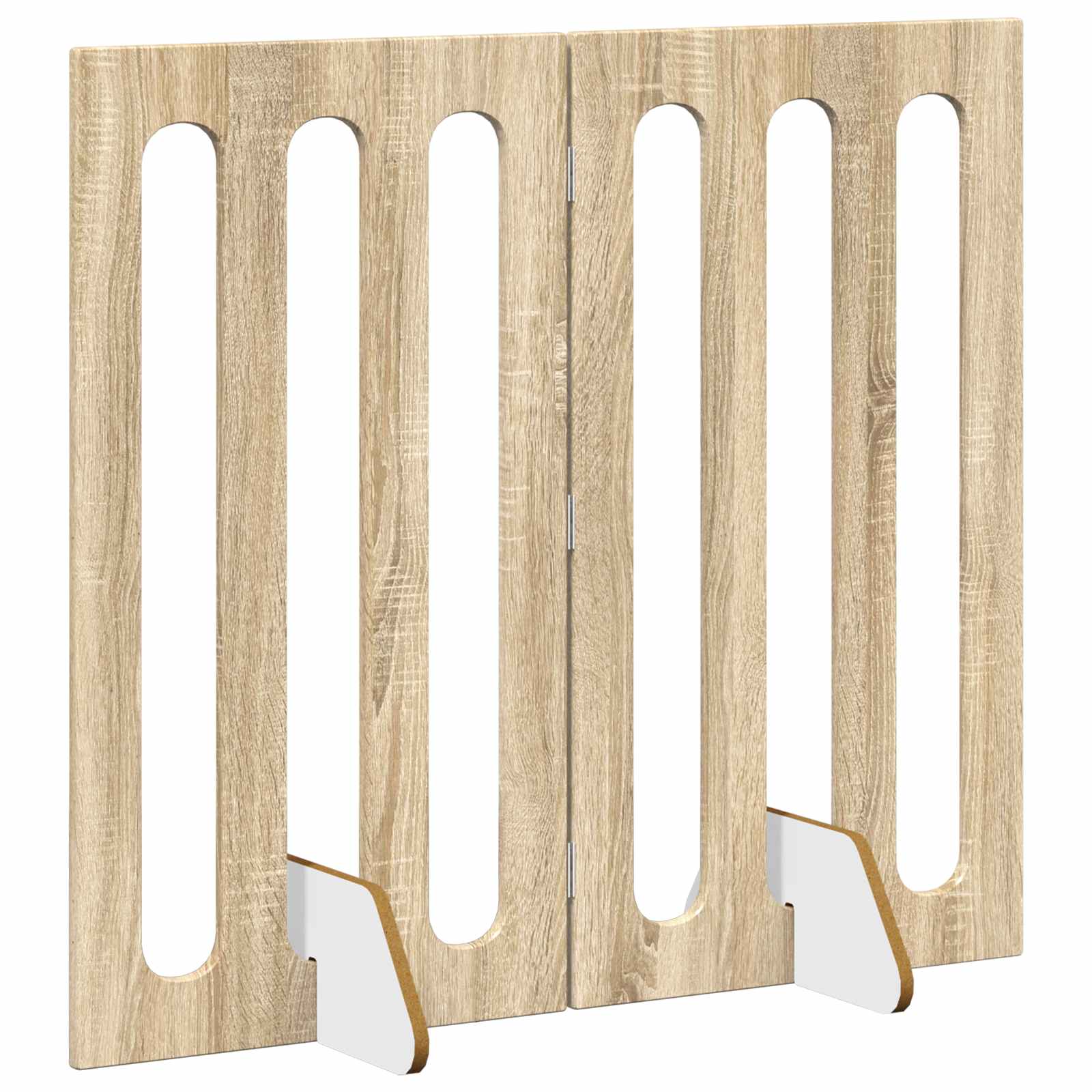 Opvouwbaar huisdierhek 2 pcs Sonoma Eiken 100,5 x 38 x 90 cm is nu te koop bij PeponiXL, paradijselijk wonen!