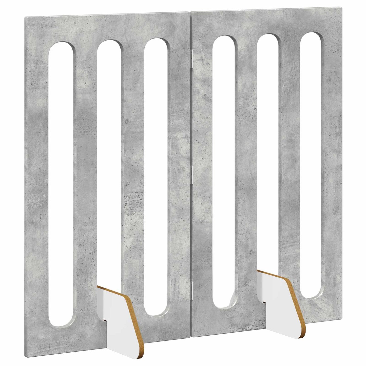 Opvouwbaar huisdierhek 2 pcs Beton Grijs 100,5 x 38 x 90 cm is nu te koop bij PeponiXL, paradijselijk wonen!