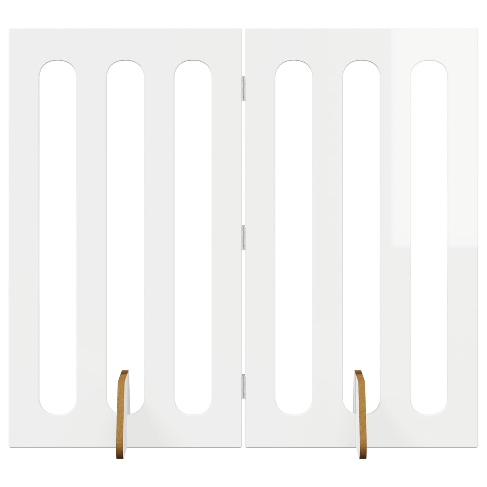 Opvouwbaar huisdierhek 2 pcs Hoogglans Wit 100,5 x 38 x 90 cm is nu te koop bij PeponiXL, paradijselijk wonen!