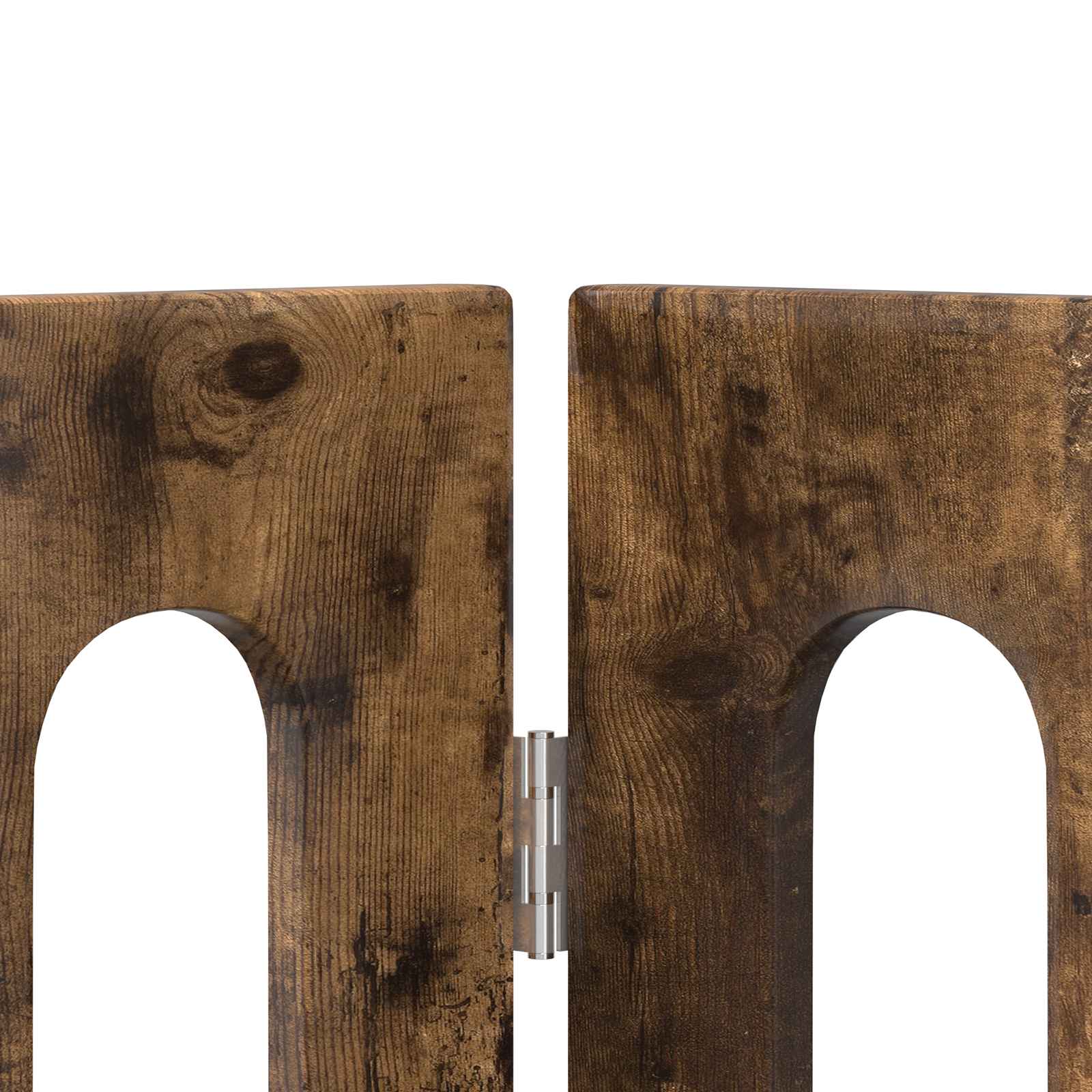 Opvouwbaar huisdierhek 2 pcs Gerookte Eik 100,5 x 38 x 90 cm is nu te koop bij PeponiXL, paradijselijk wonen!