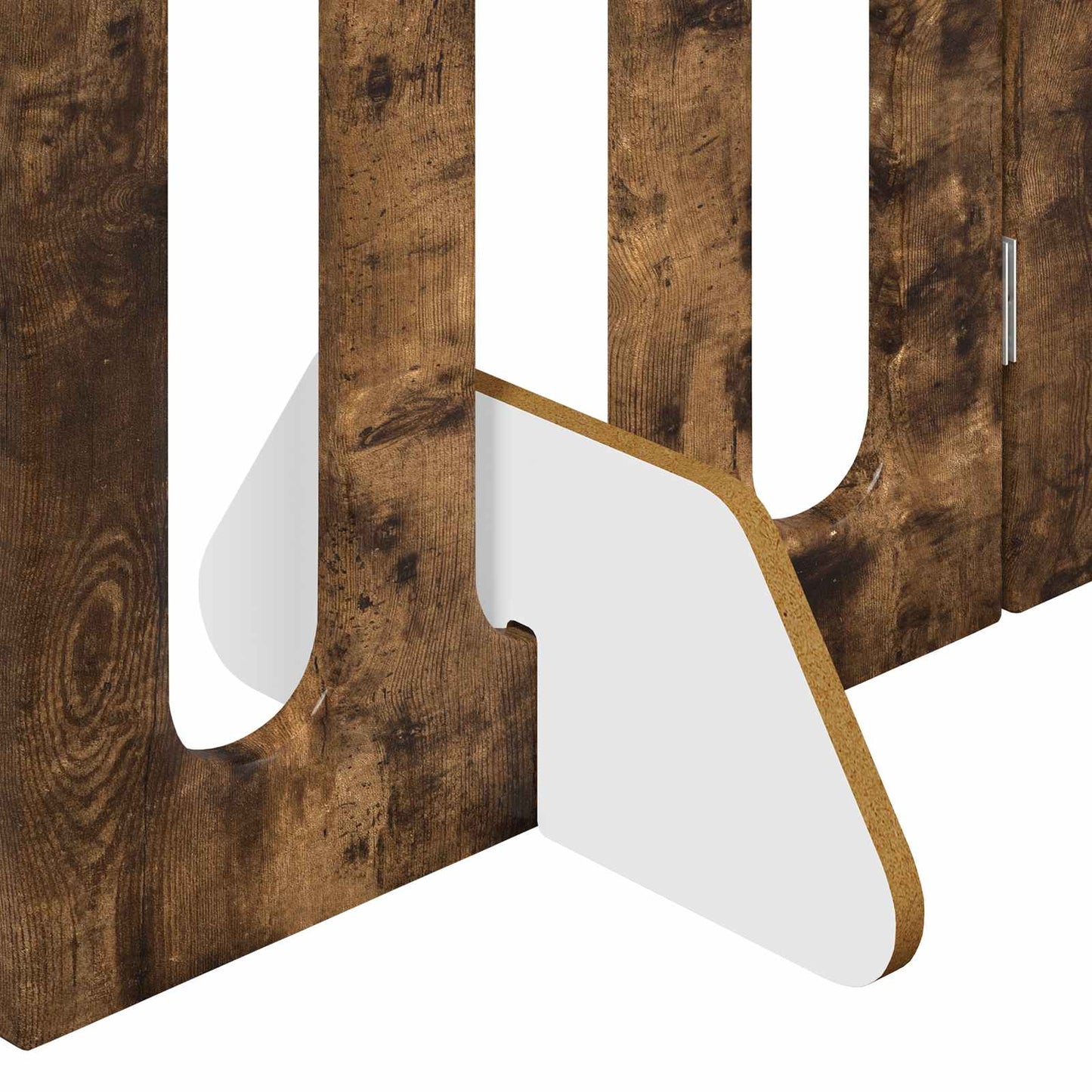 Opvouwbaar huisdierhek 2 pcs Gerookte Eik 100,5 x 38 x 90 cm is nu te koop bij PeponiXL, paradijselijk wonen!