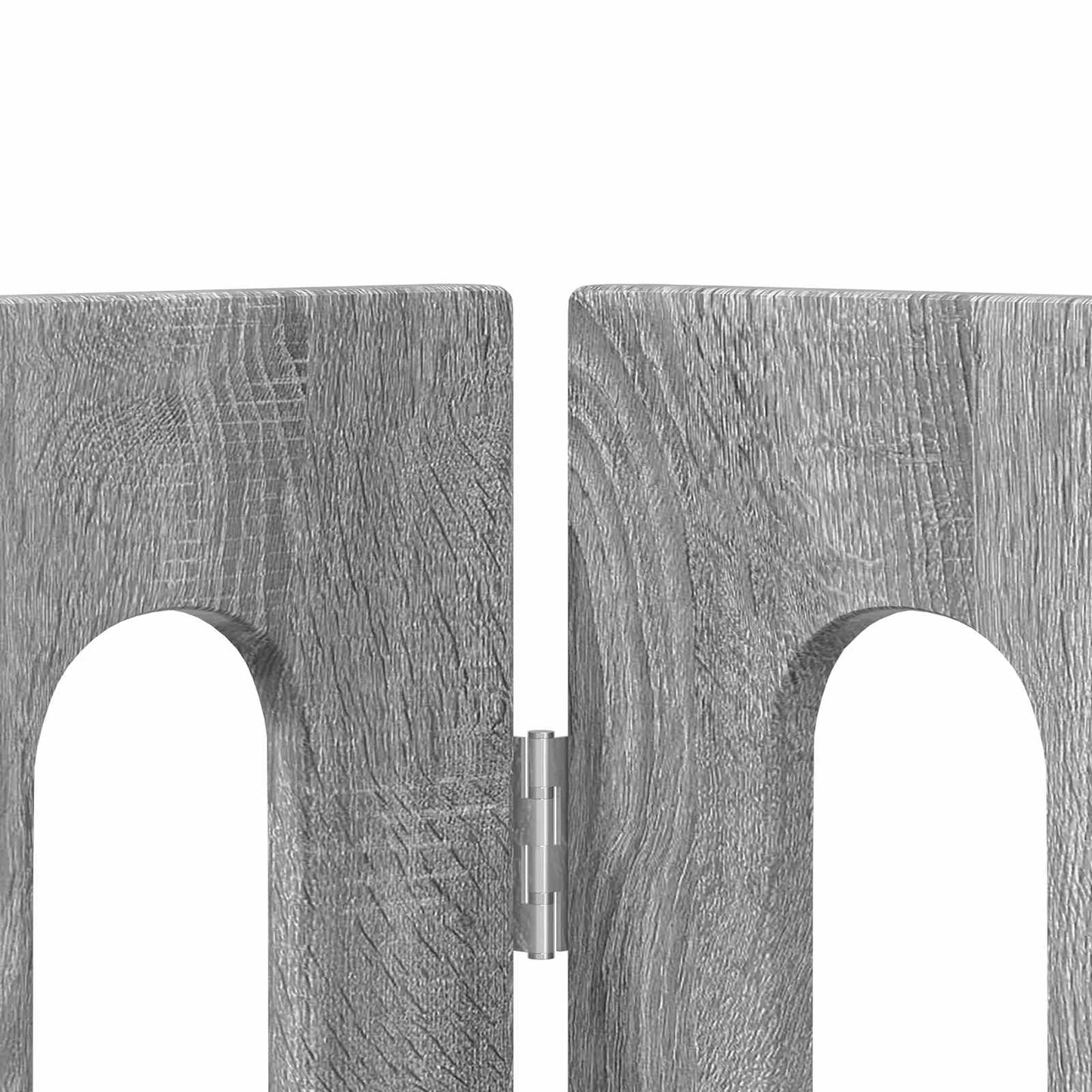 Opvouwbaar huisdierhek 4 pcs Grijze Sonoma 201 x 38 x 90 cm is nu te koop bij PeponiXL, paradijselijk wonen!