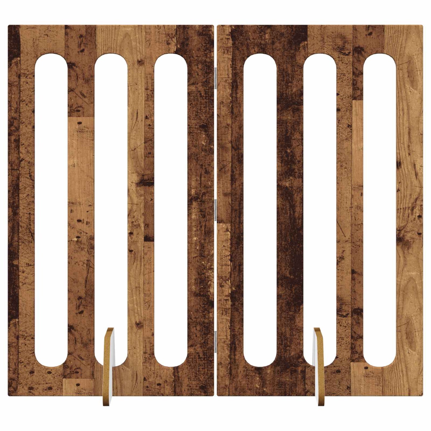Opvouwbaar huisdierhek 2 pcs Eikenhout 100,5 x 38 x 90 cm is nu te koop bij PeponiXL, paradijselijk wonen!