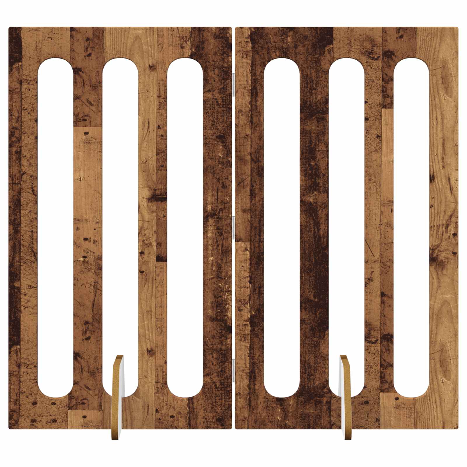 Opvouwbaar huisdierhek 2 pcs Eikenhout 100,5 x 38 x 90 cm is nu te koop bij PeponiXL, paradijselijk wonen!