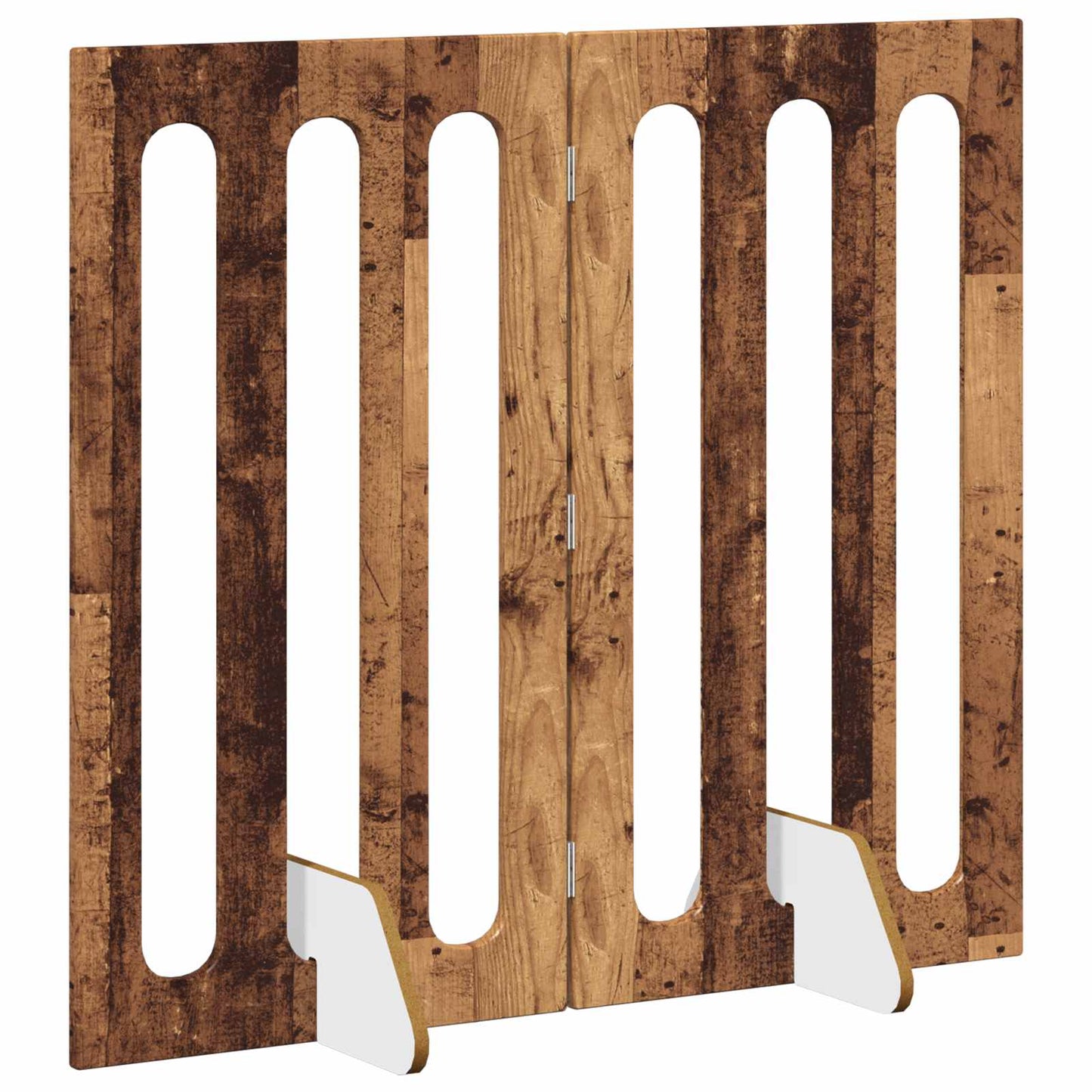 Opvouwbaar huisdierhek 2 pcs Eikenhout 100,5 x 38 x 90 cm is nu te koop bij PeponiXL, paradijselijk wonen!