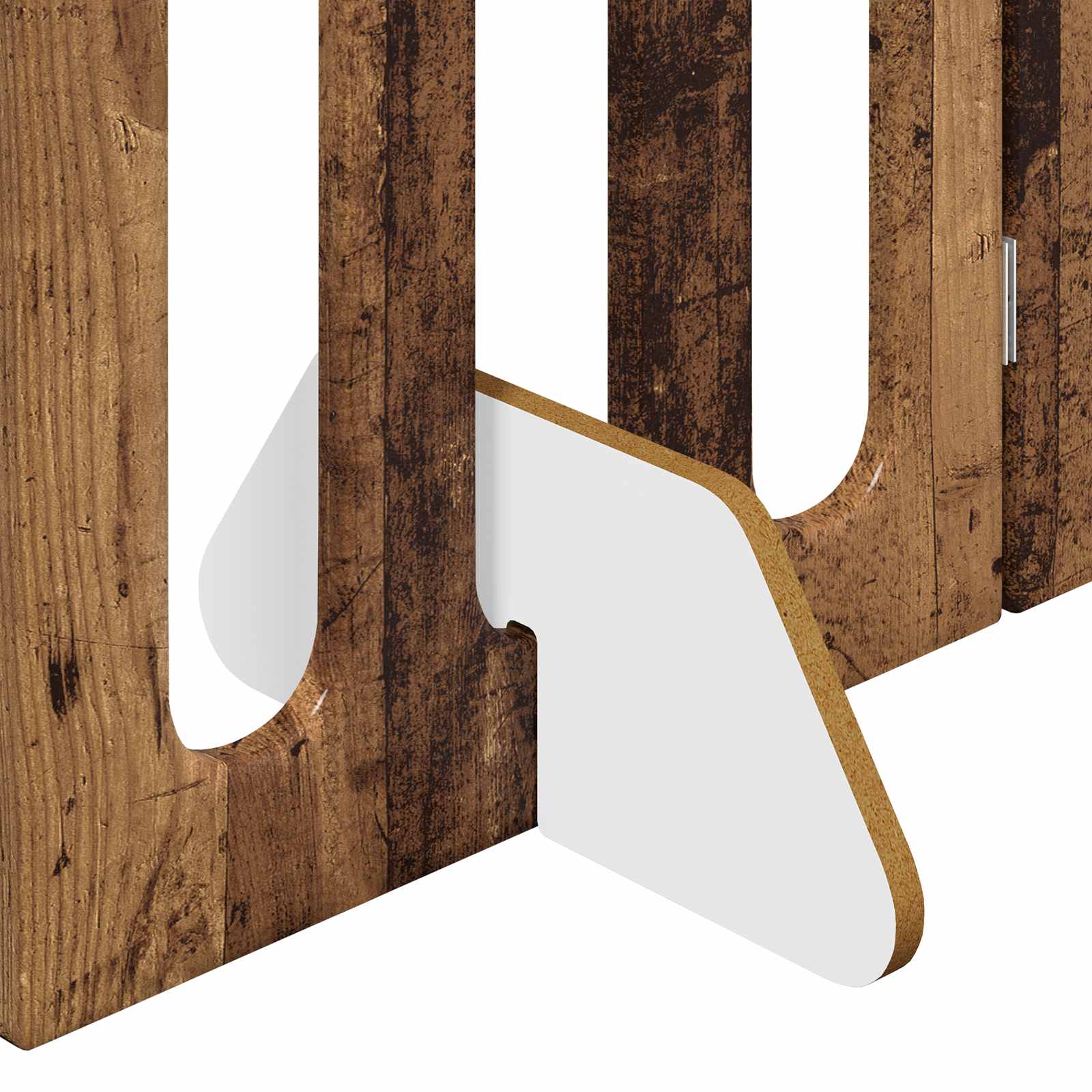 Opvouwbaar huisdierhek 4 pcs Eikenhout 201 x 38 x 90 cm is nu te koop bij PeponiXL, paradijselijk wonen!