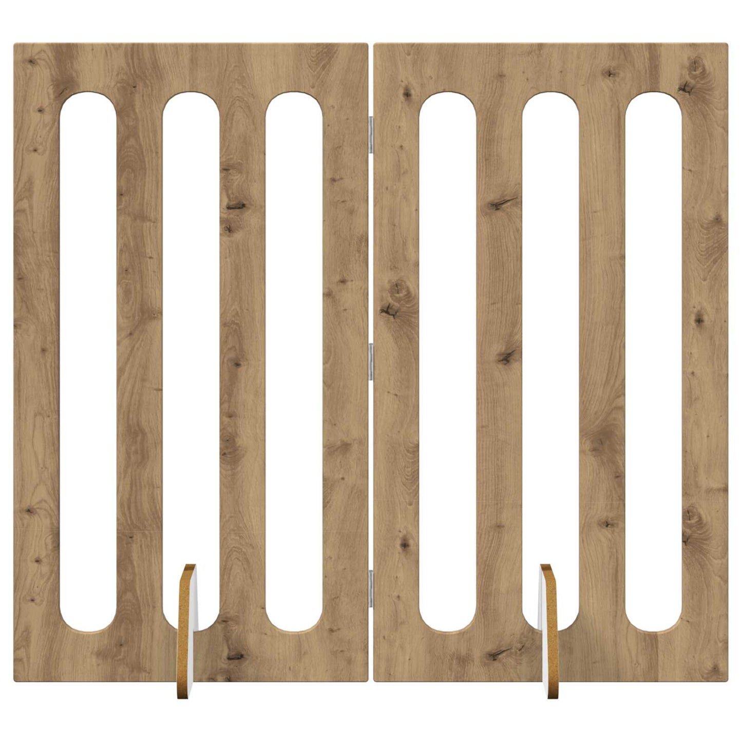 Opvouwbaar huisdierhek 2 pcs Artisan Eik 100,5 x 38 x 90 cm is nu te koop bij PeponiXL, paradijselijk wonen!