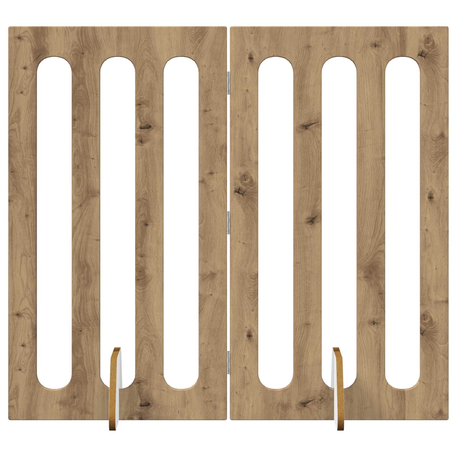 Opvouwbaar huisdierhek 2 pcs Artisan Eik 100,5 x 38 x 90 cm is nu te koop bij PeponiXL, paradijselijk wonen!